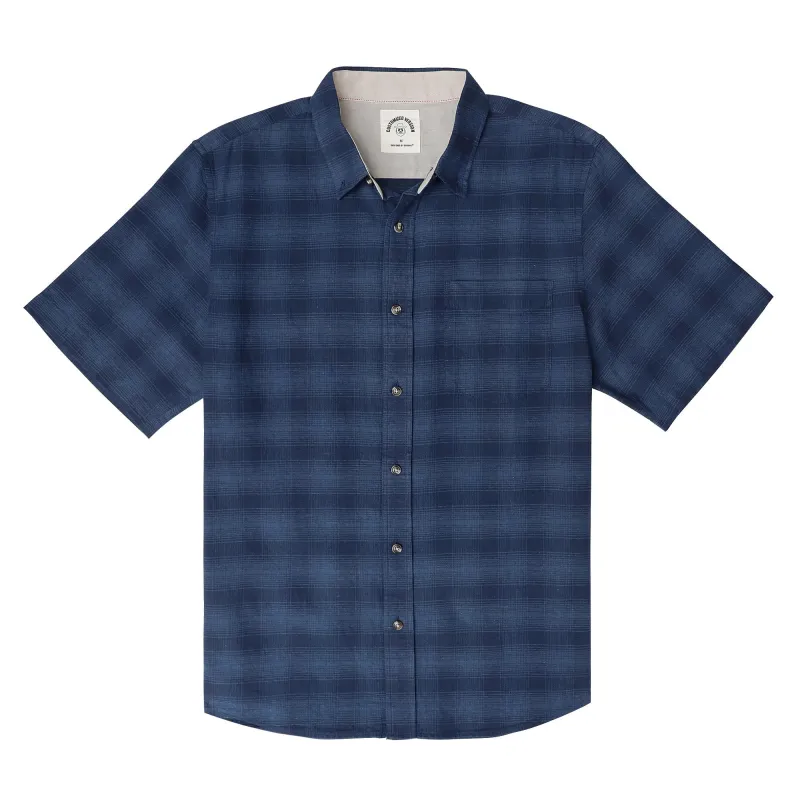 Dubinik® Mens Short Sleeve Button Down Shirts 100% Cotton Plaid Casual Shirt with Pocket #0109 made by Dubinik