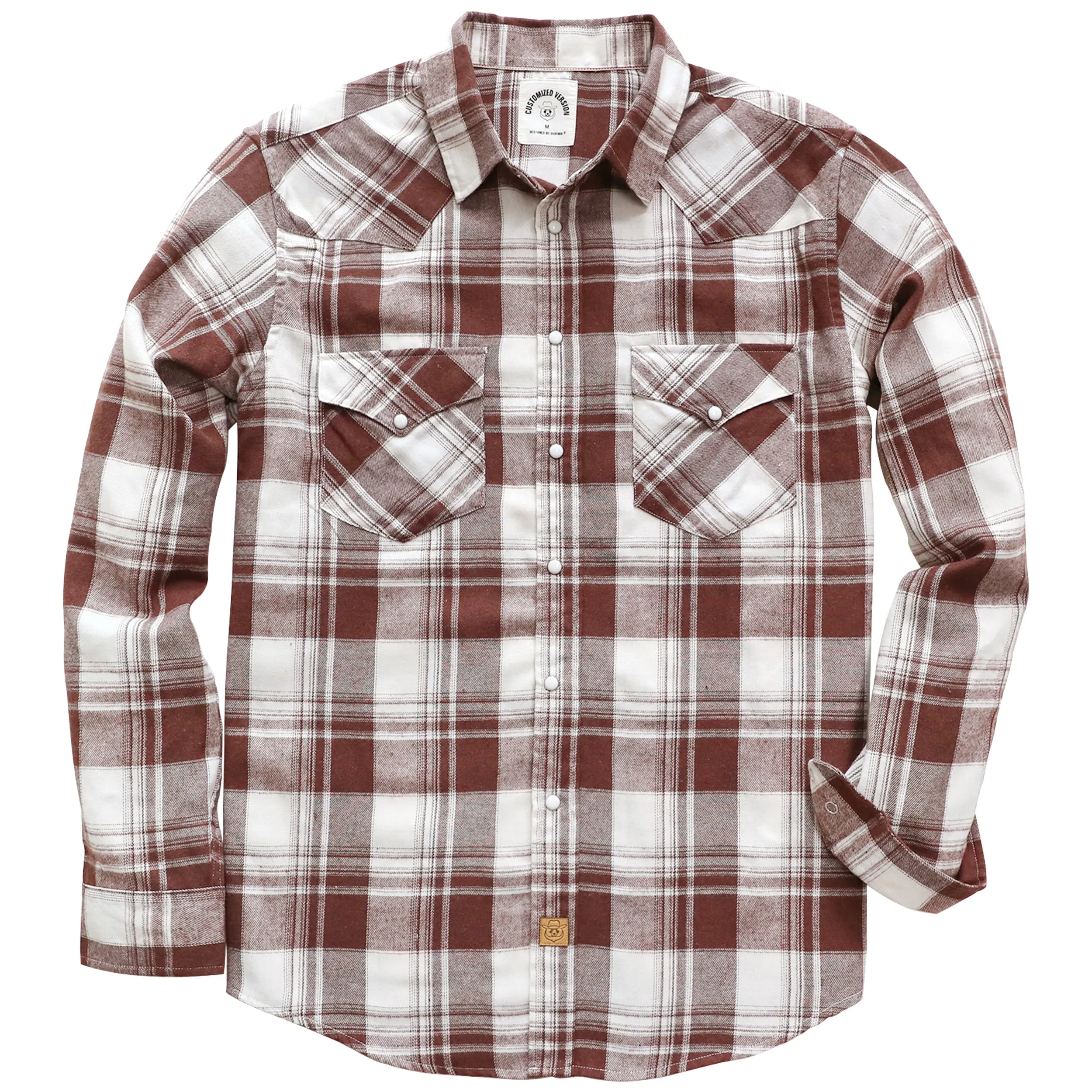 6 oz Mens Flannel Long Sleeve Pearl Snap Buttons Western Cowboy Vintage Casual Shirts #2814 sold by Dubinik