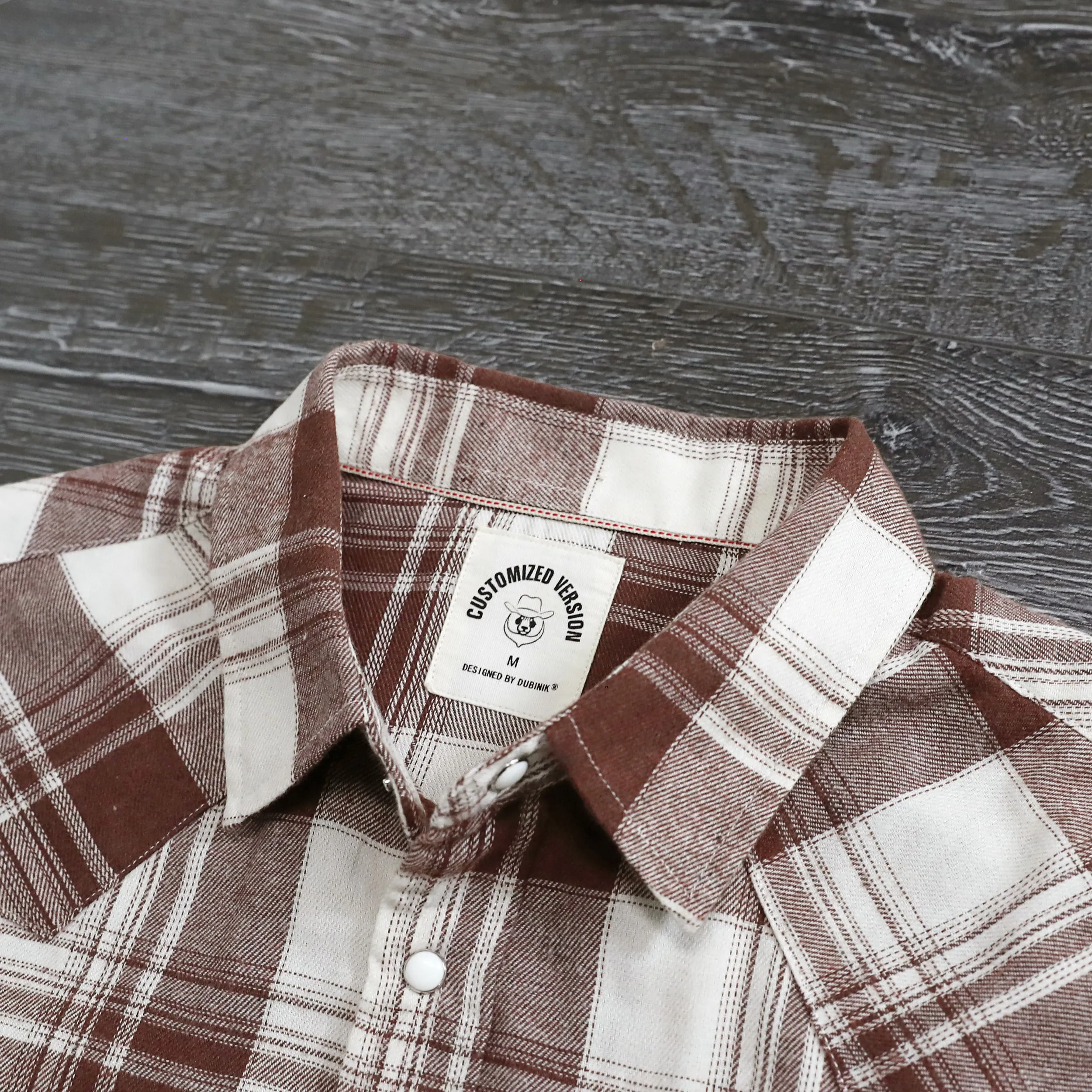 6 oz Mens Flannel Long Sleeve Pearl Snap Buttons Western Cowboy Vintage Casual Shirts #2814 sold by Dubinik product image thumbnail 3