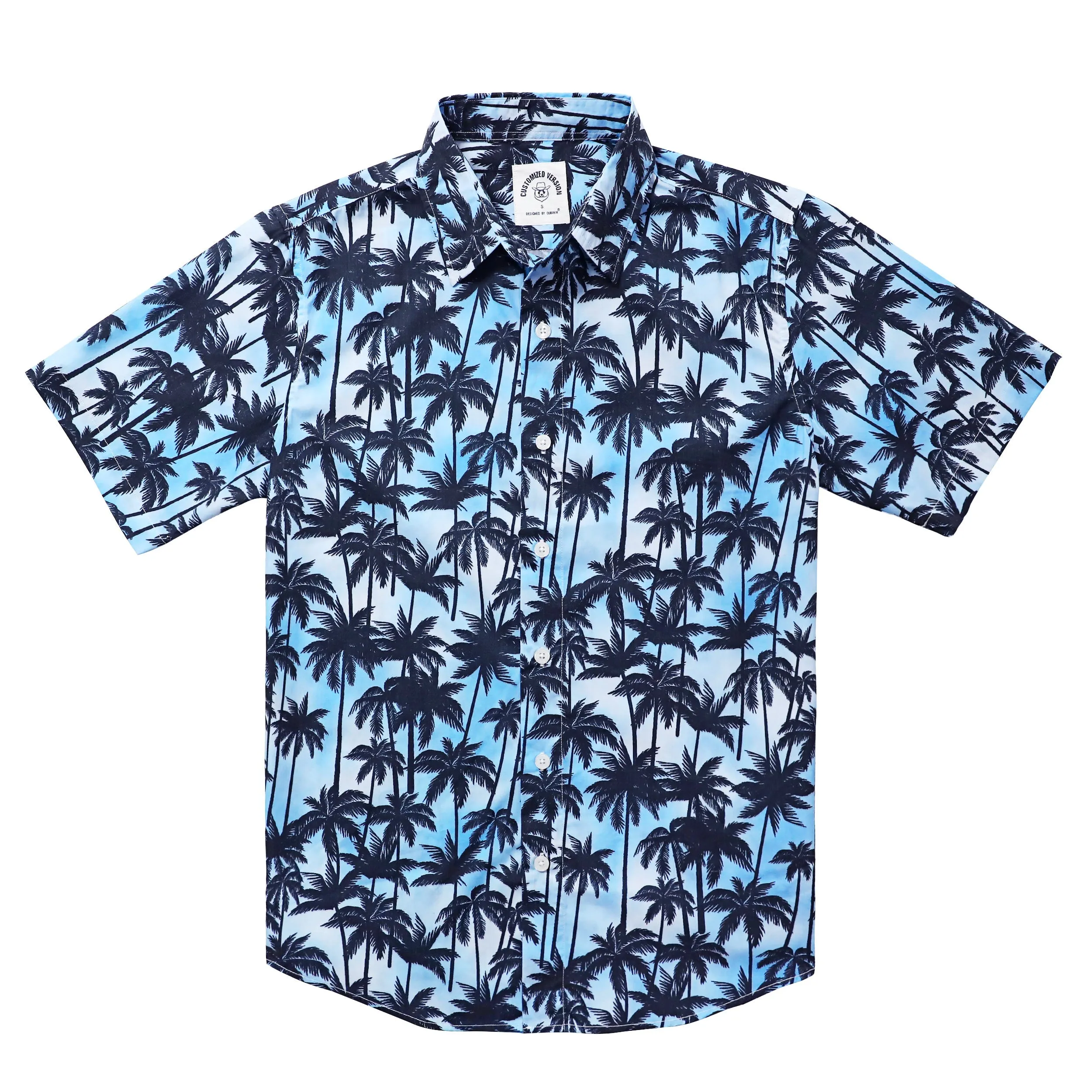 Hawaiian Shirt for Men Aloha Tropical Short Sleeve Button Down Print Beach Shirts #2612 sold by Dubinik
