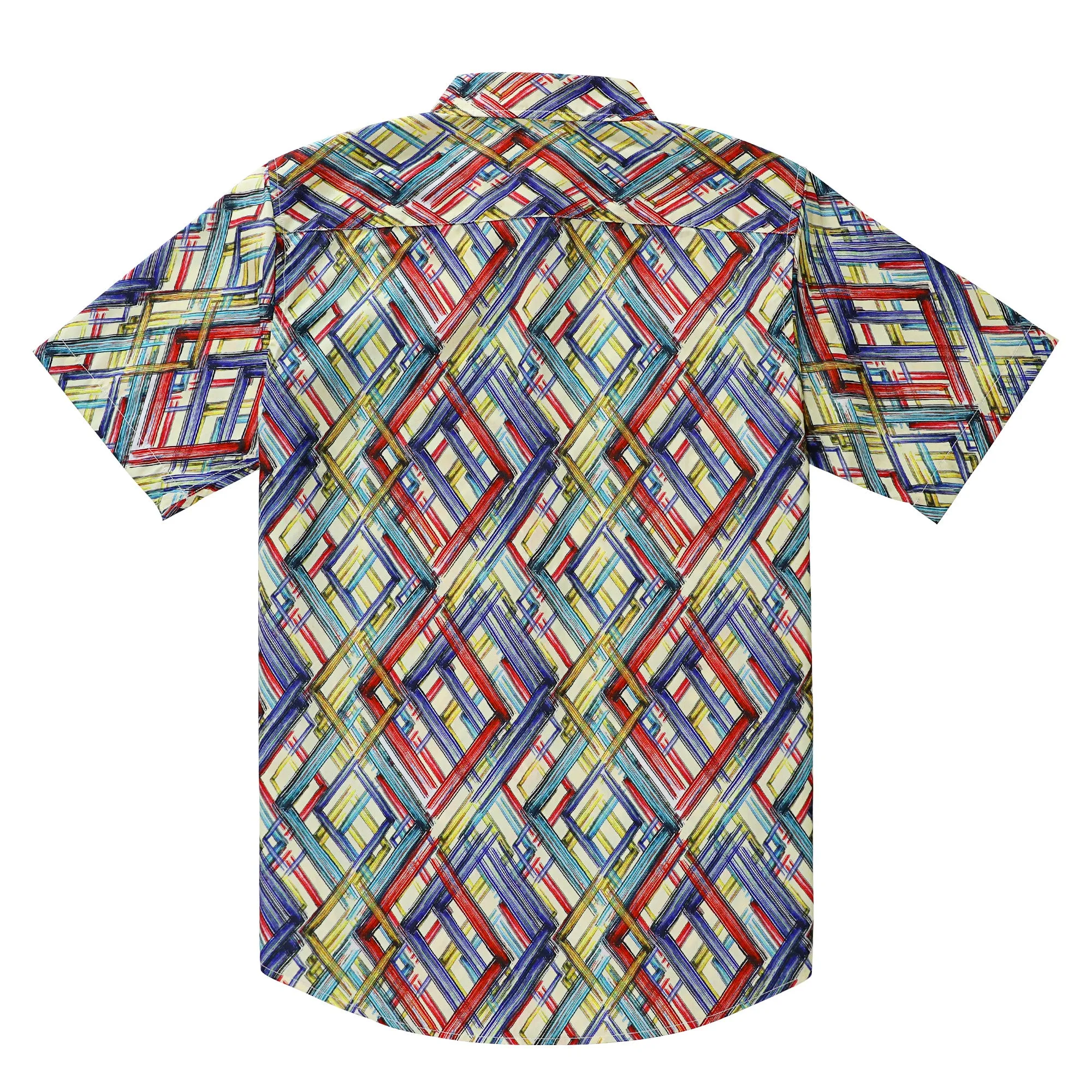 Hawaiian Shirt for Men Aloha Tropical Short Sleeve Button Down Print Beach Shirts #2608 sold by Dubinik product image thumbnail 3