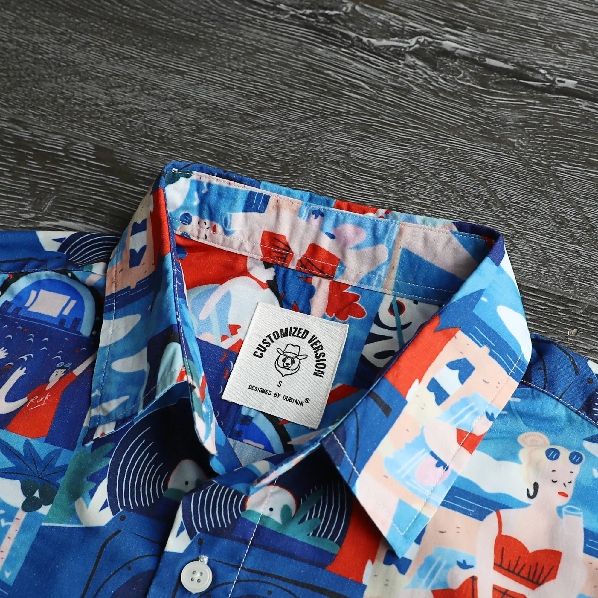 Hawaiian Shirt for Men Aloha Tropical Short Sleeve Button Down Print Beach Shirts #2607 sold by Dubinik product image thumbnail 3