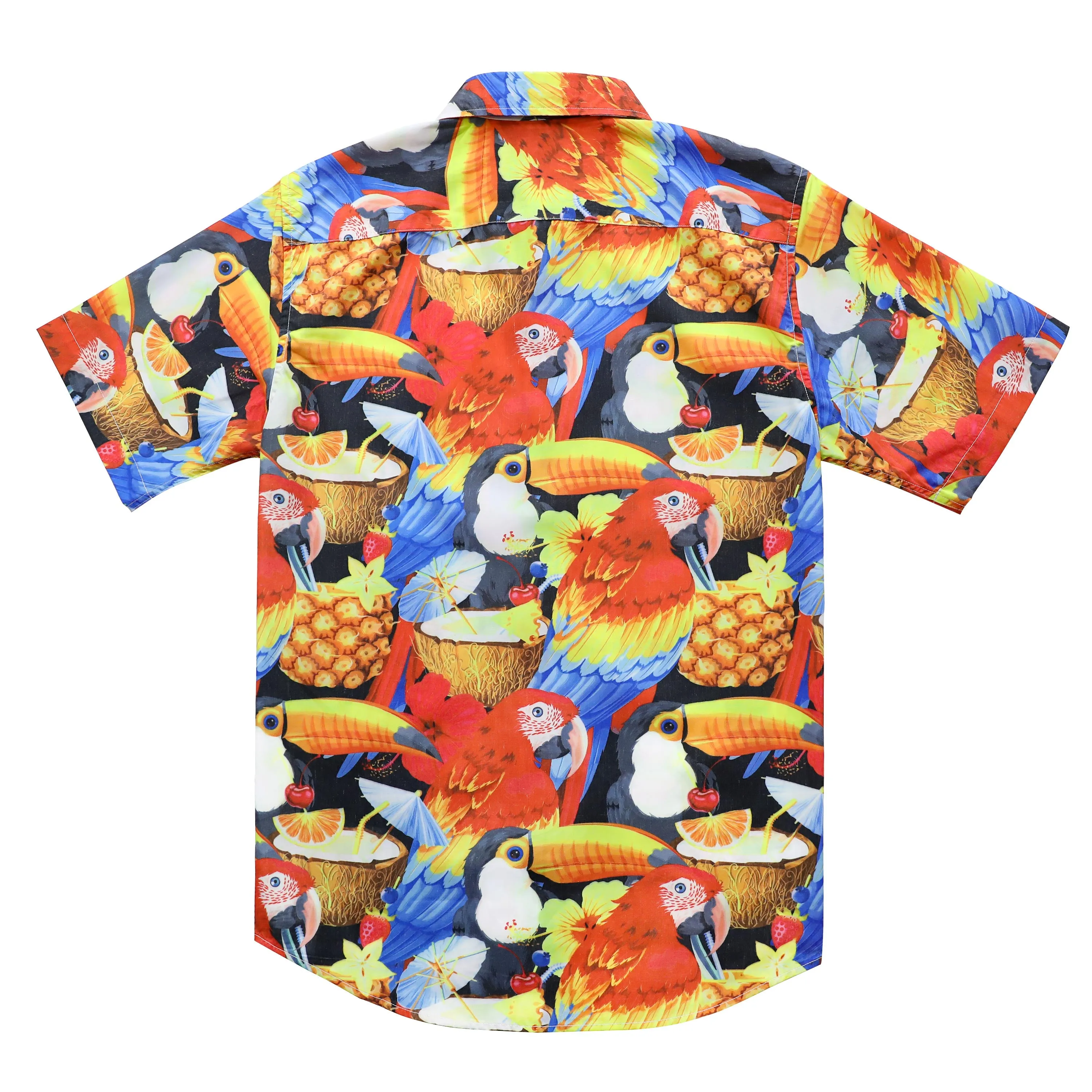 Hawaiian Shirt for Men Aloha Tropical Short Sleeve Button Down Print Beach Shirts #2605 sold by Dubinik product image thumbnail 2