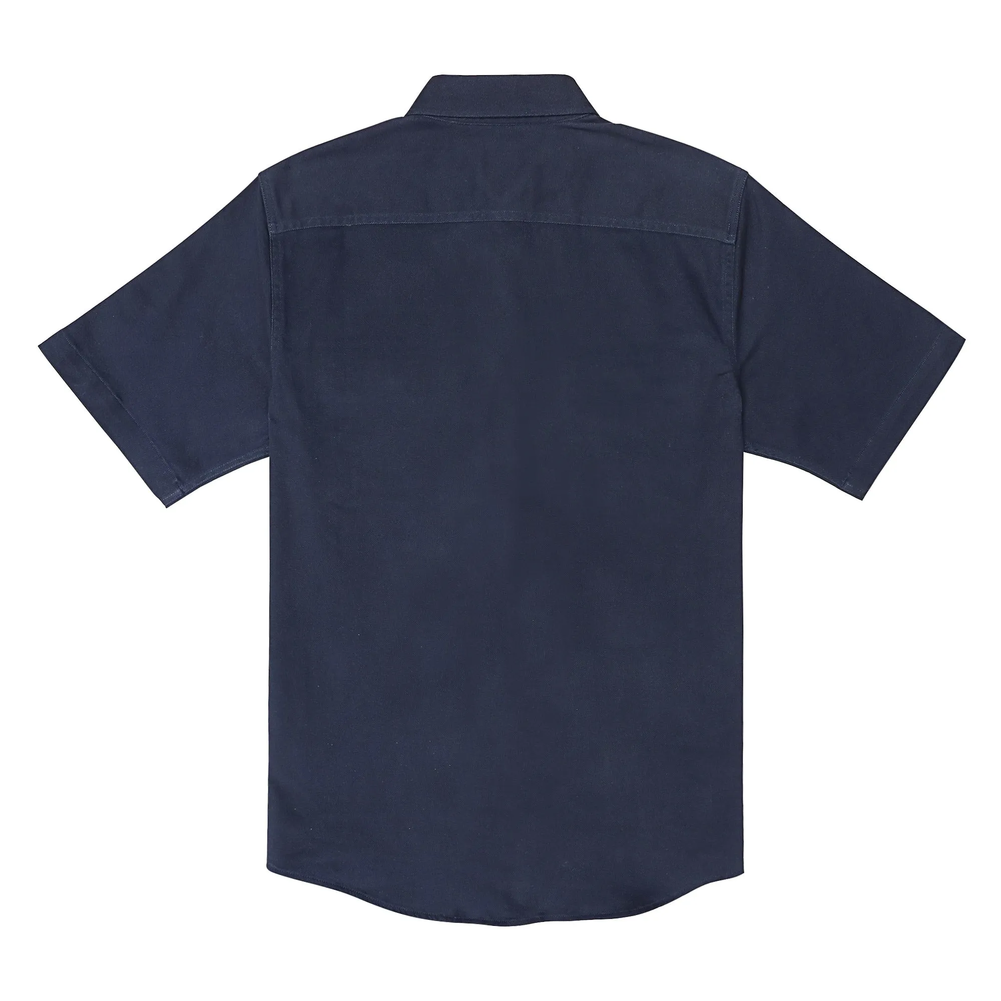 Men's outdoor casual short sleeve Navy Solid shirt #1509 sold by Dubinik product image thumbnail 2