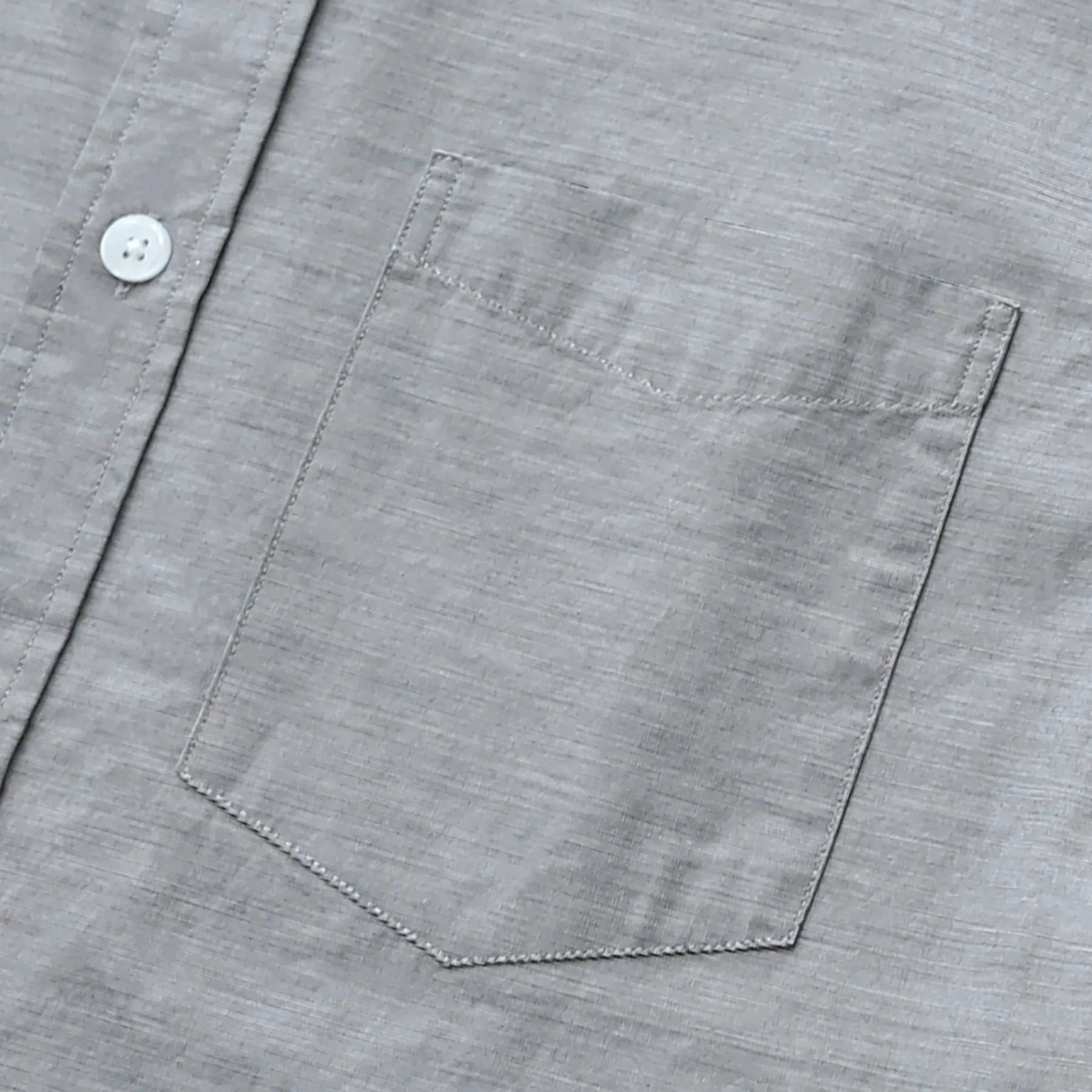 Men's casual short-sleeved cotton Light gray Solid shirt #0018 sold by Dubinik product image thumbnail 3