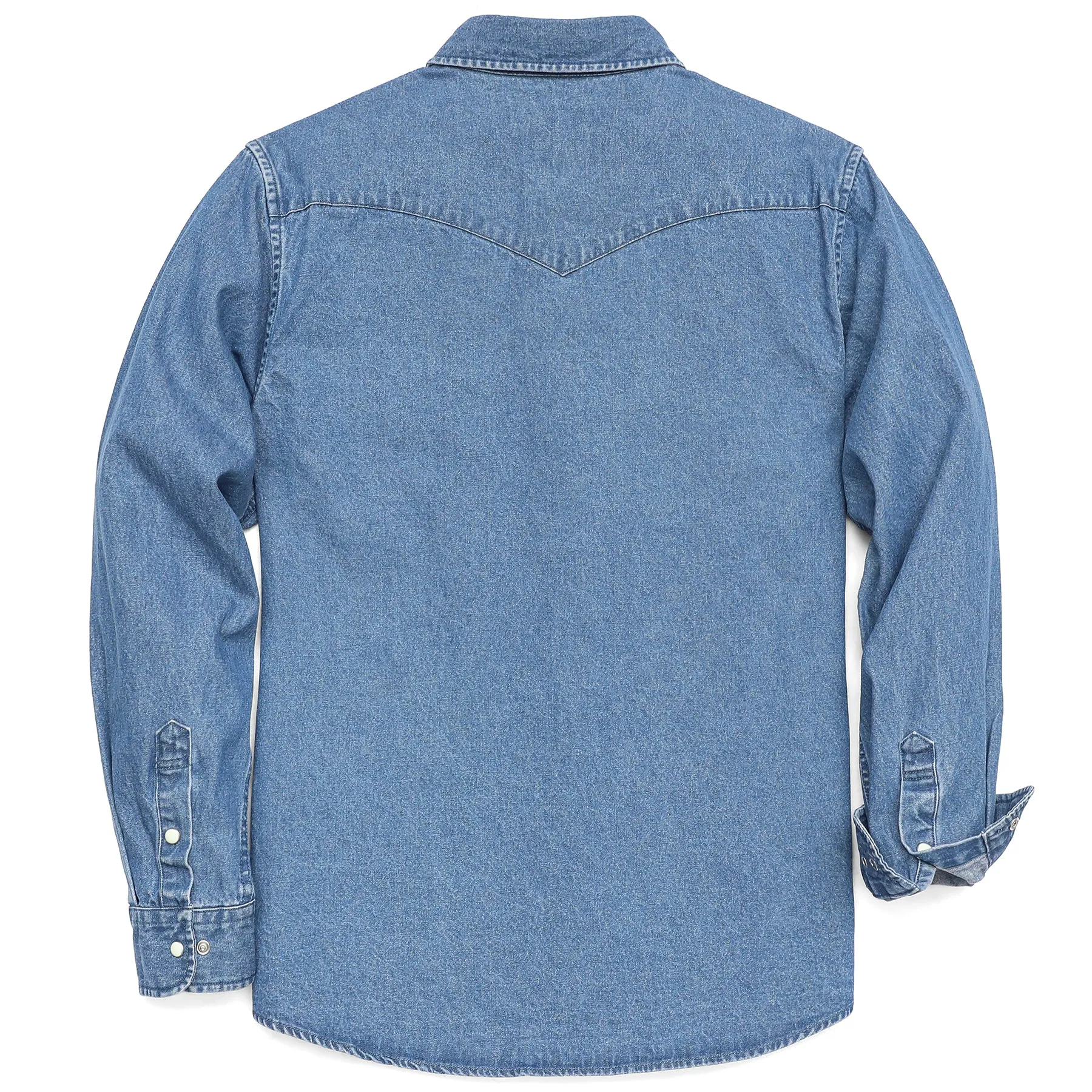 8.8oz Men's cotton long sleeve denim shirt #4601 sold by Dubinik product image thumbnail 2