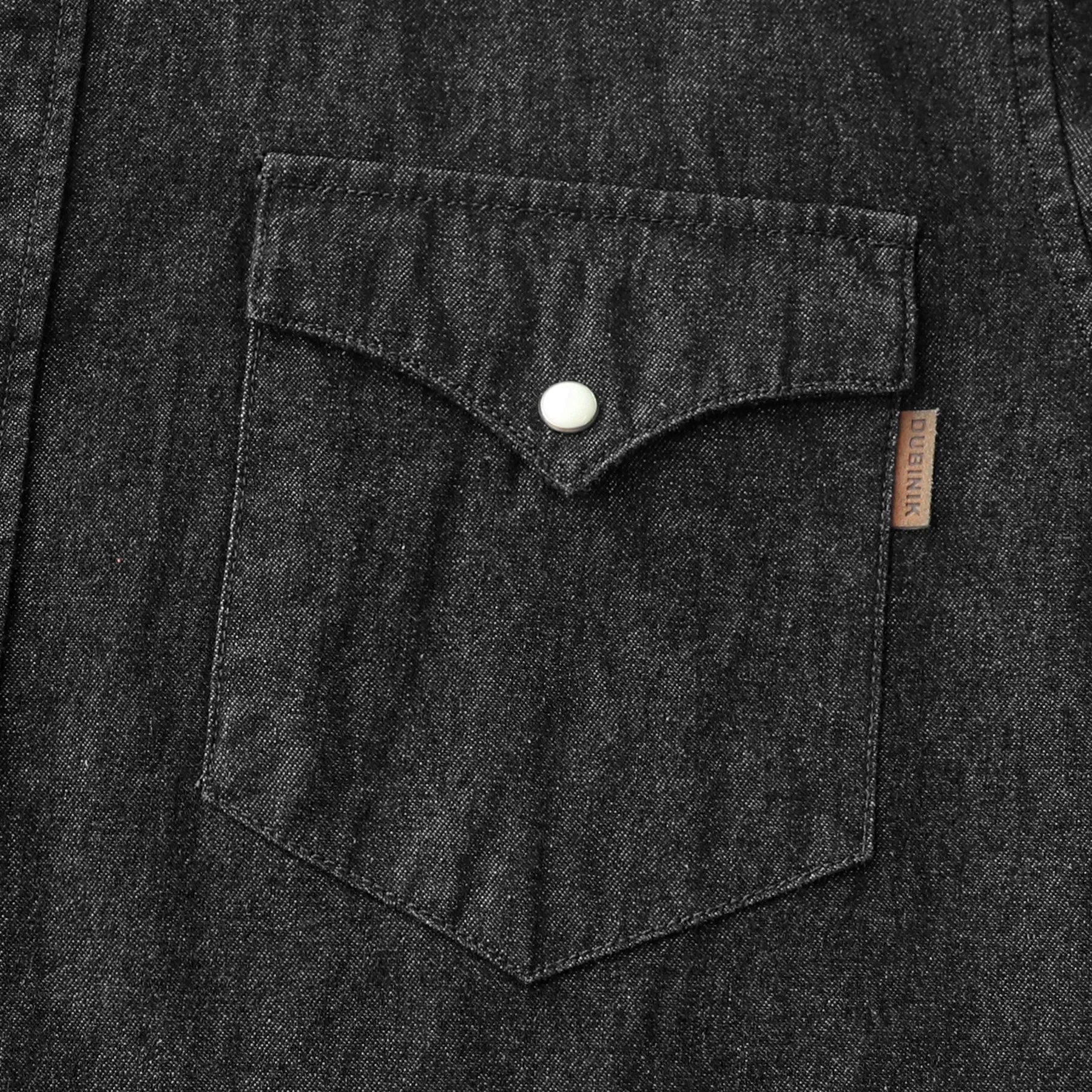 8.8oz Men's cotton long sleeve denim shirt #4600 sold by Dubinik product image thumbnail 5