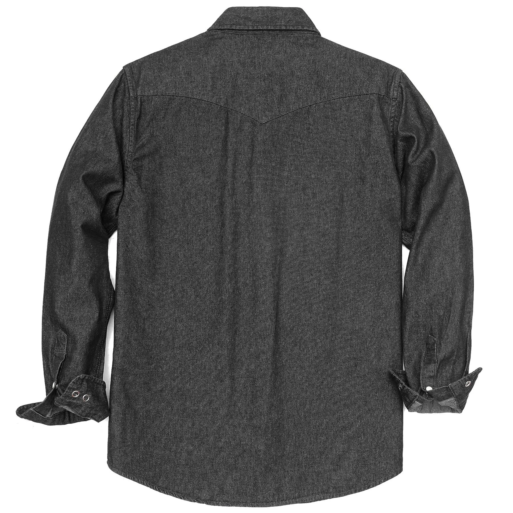 8.8oz Men's cotton long sleeve denim shirt #4600 sold by Dubinik product image thumbnail 2