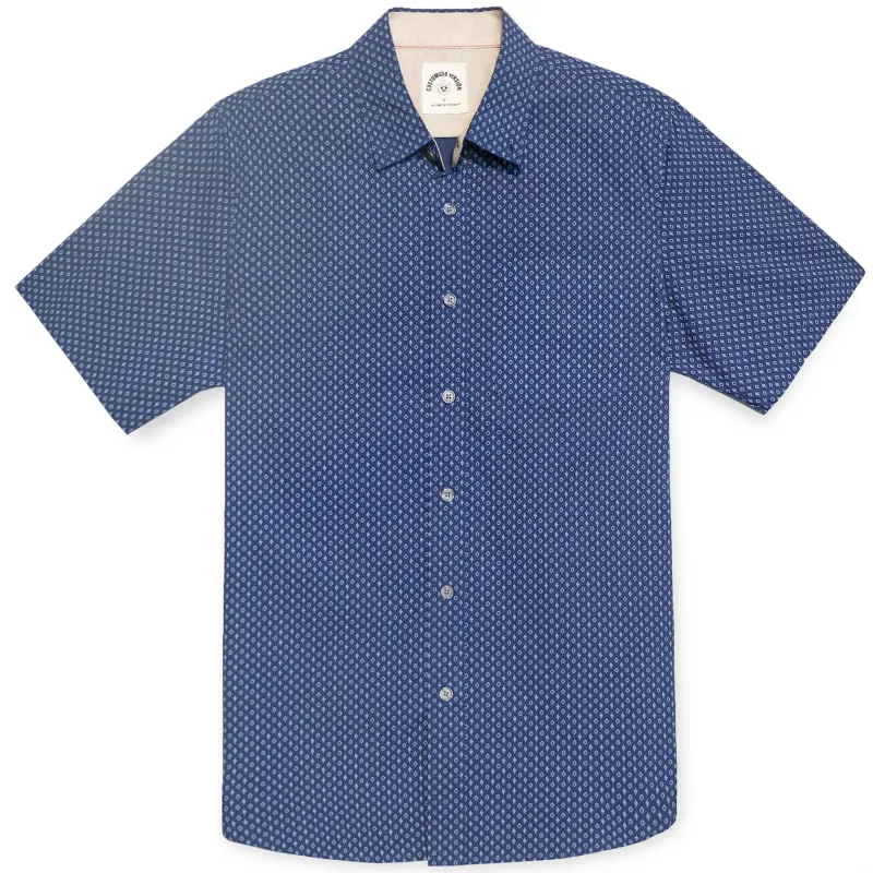 Men's casual short-sleeved cotton shirt #0101 made by Dubinik