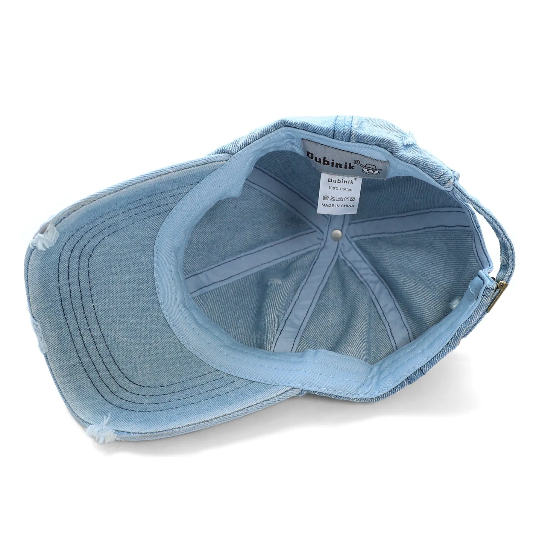 Cotton denim baseball cap #2315 sold by Dubinik product image thumbnail 4