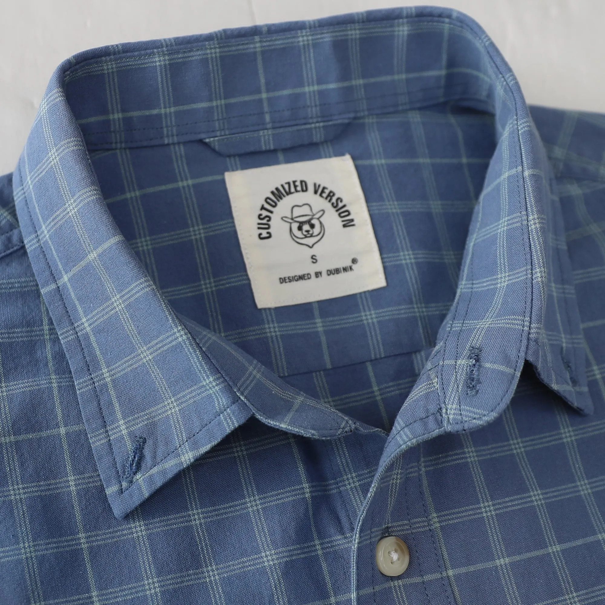 Dubinik® Men’s Button Down Short Sleeve Shirt, Double Pockets, Casual Workwear Plaid#101710 sold by Dubinik product image thumbnail 4