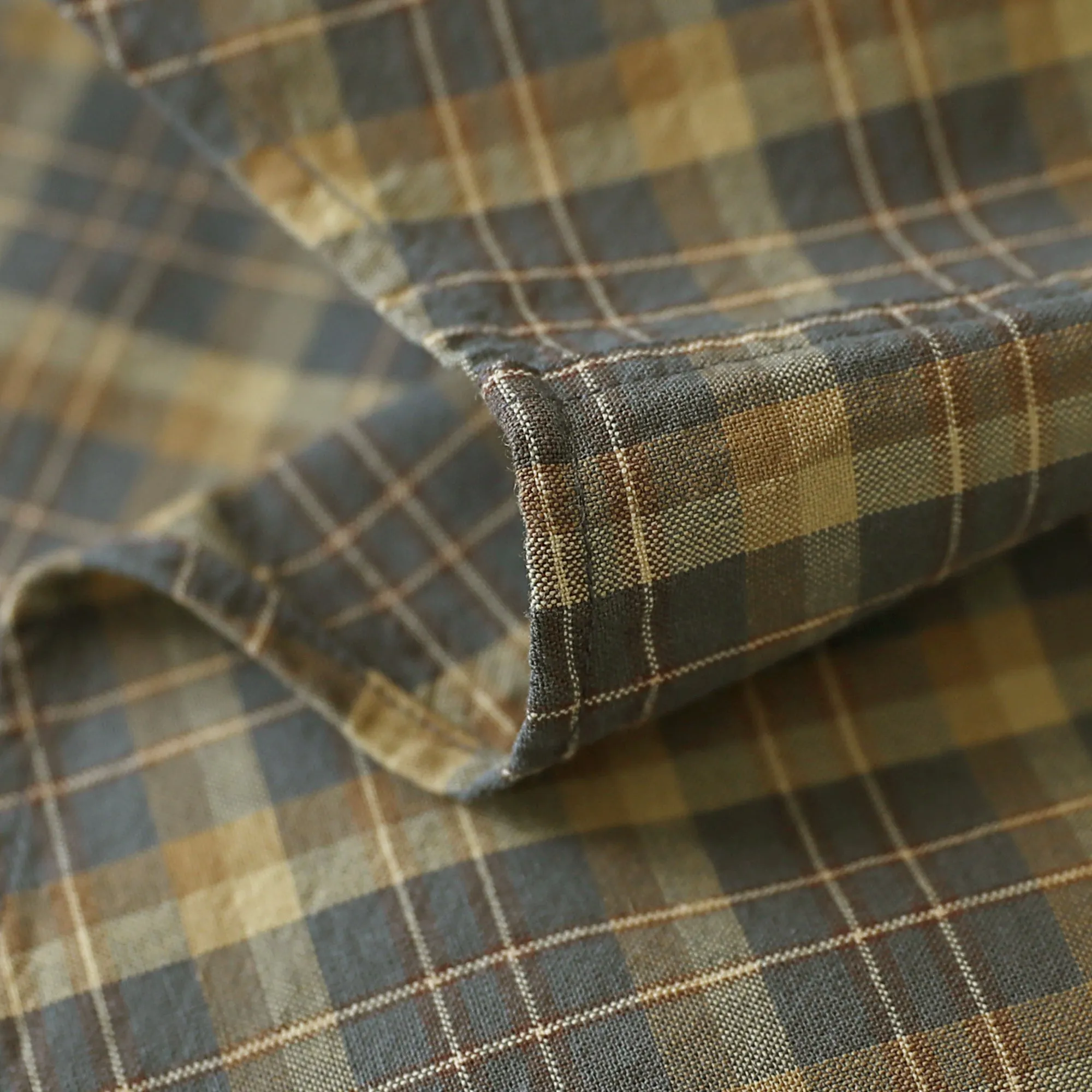 Dubinik® Men’s Button Down Short Sleeve Shirt, Double Pockets, Casual Workwear Plaid#10176 sold by Dubinik product image thumbnail 3