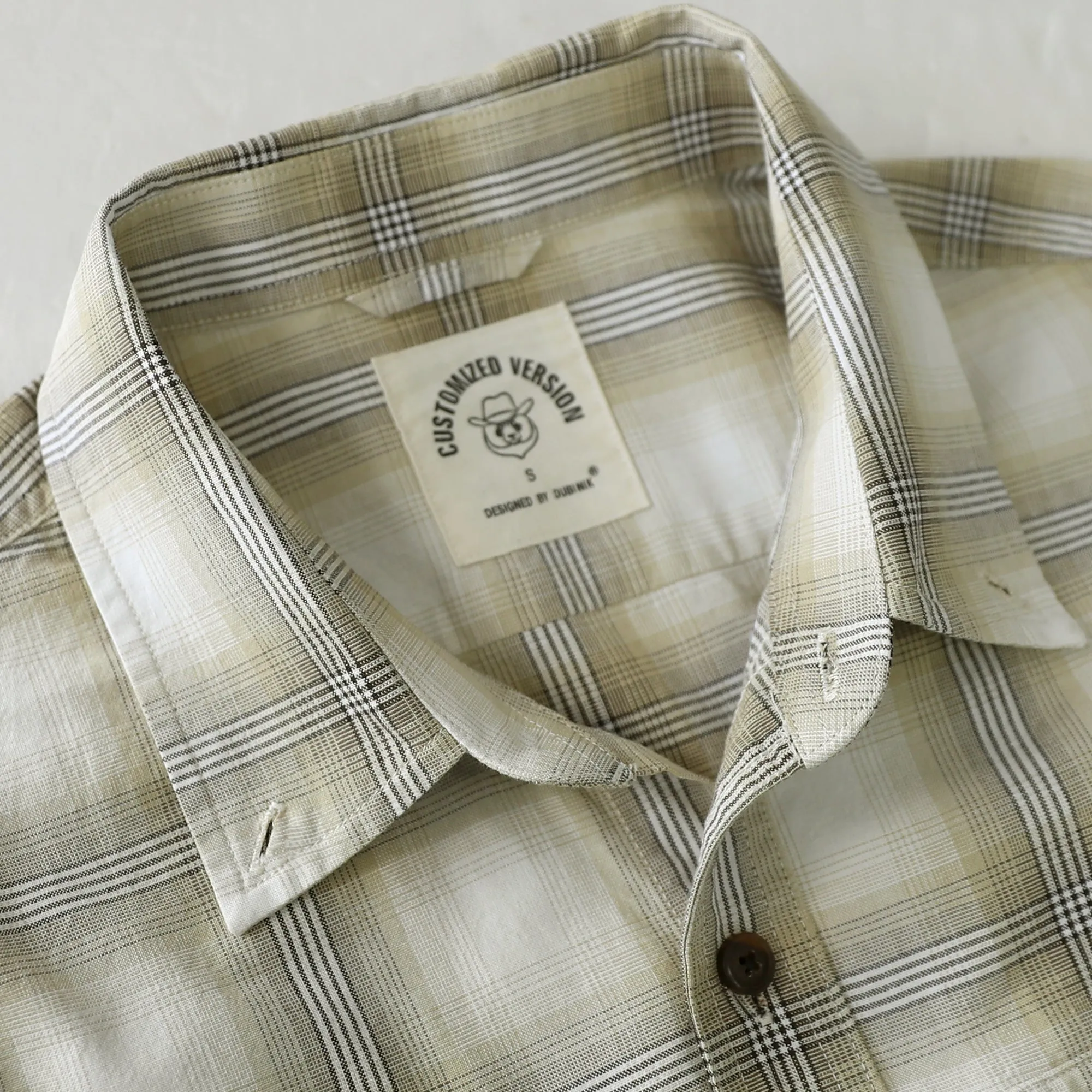 Dubinik® Men’s Button Down Short Sleeve Shirt, Double Pockets, Casual Workwear Plaid#10175 sold by Dubinik product image thumbnail 4