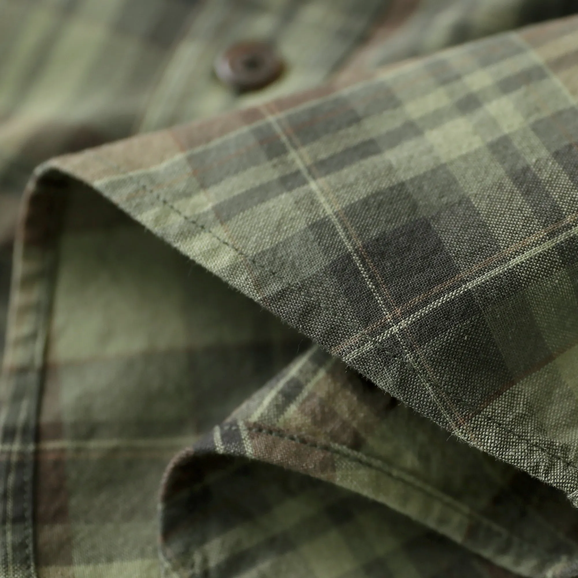 Dubinik® Men’s Button Down Short Sleeve Shirt, Double Pockets, Casual Workwear Plaid#10173 sold by Dubinik product image thumbnail 4