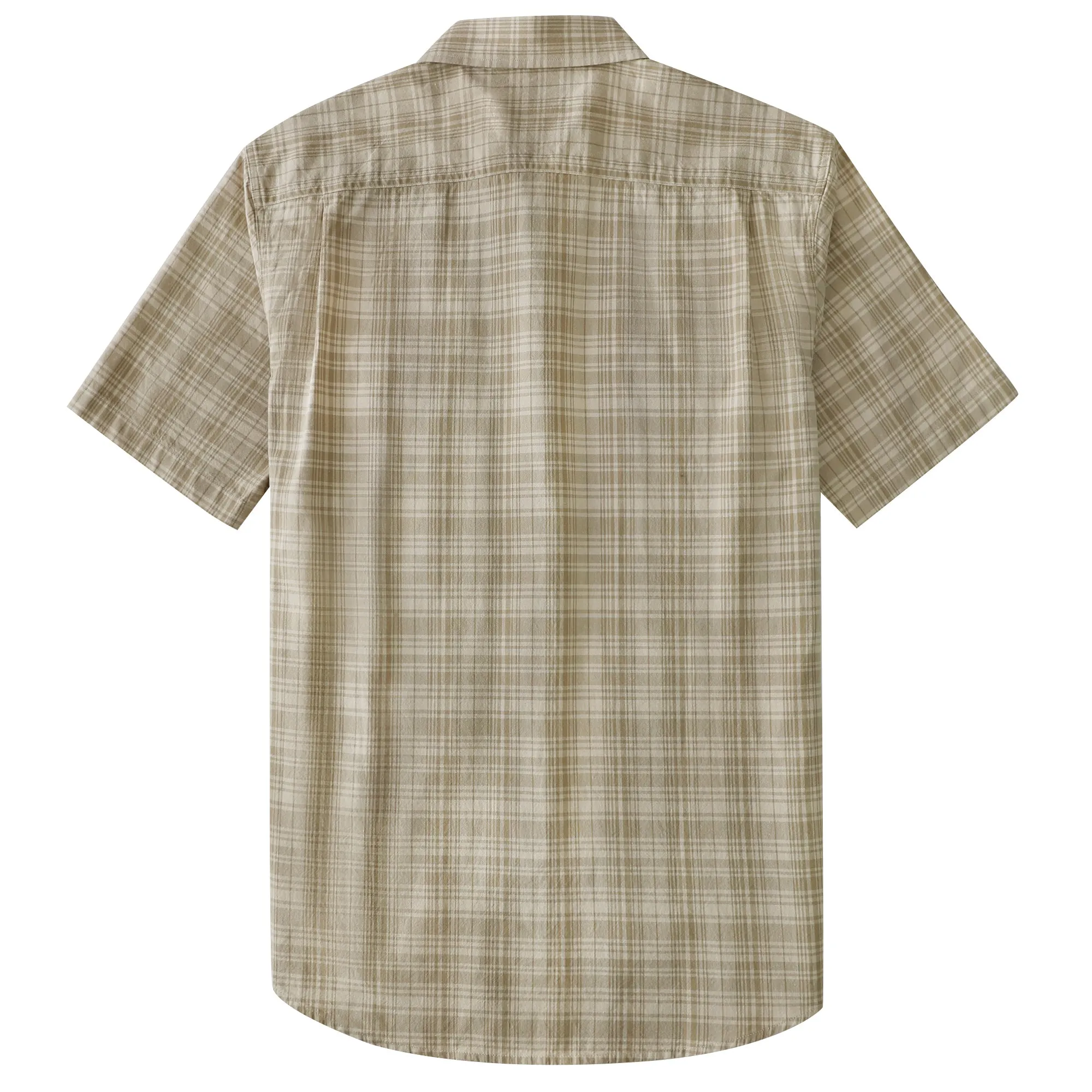 Dubinik® Men’s Button Down Short Sleeve Shirt, Double Pockets, Casual Workwear Plaid#10171 sold by Dubinik product image thumbnail 2