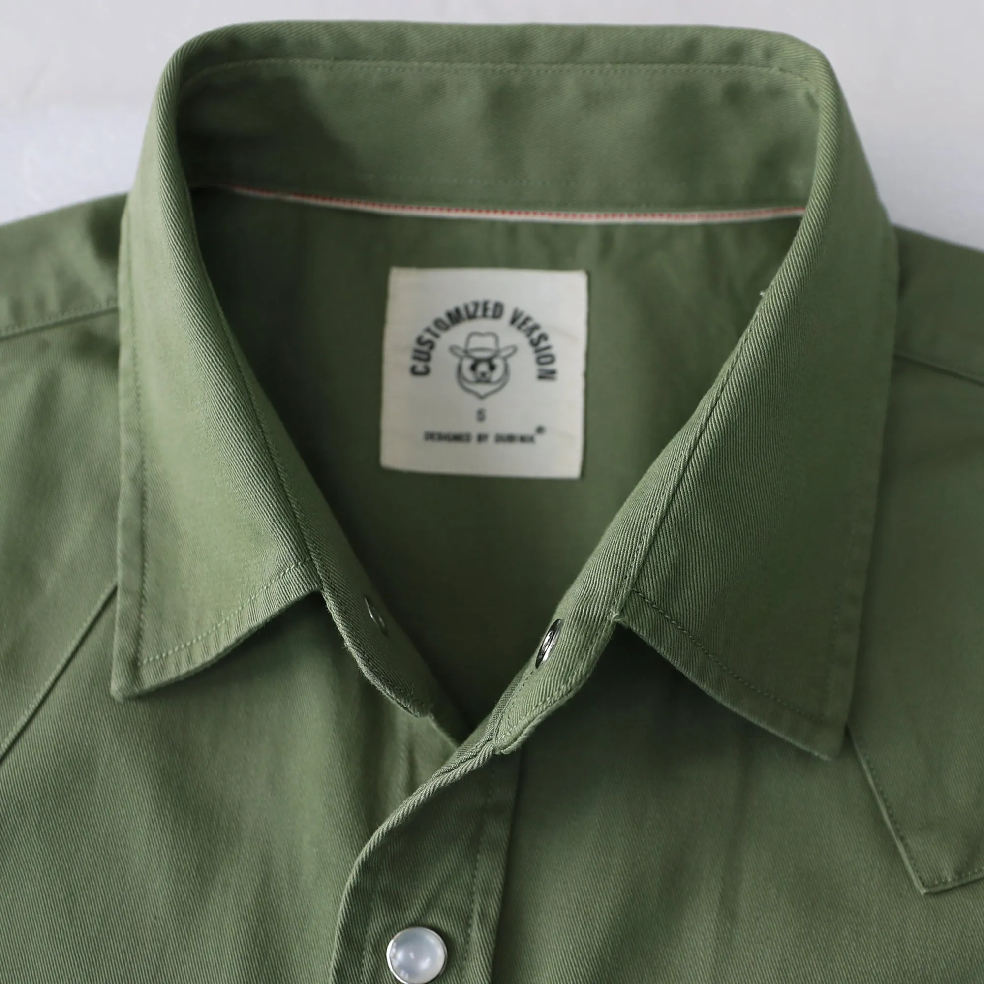 Dubinik® 7.2oz Men's Western Cowboy Pearl Snap Long Sleeve Work Shirt#10609 sold by Dubinik product image thumbnail 4