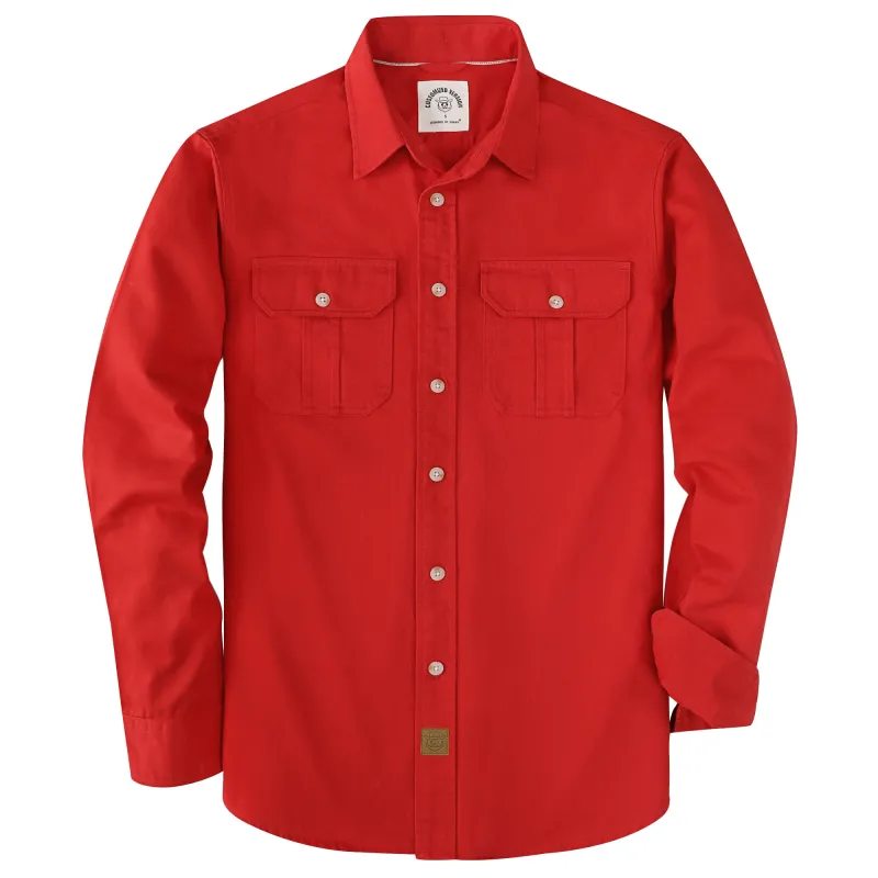 Dubinik® 7.2oz Men's Cotton Long Sleeve Two Pocket Work Shirt#10804 made by Dubinik
