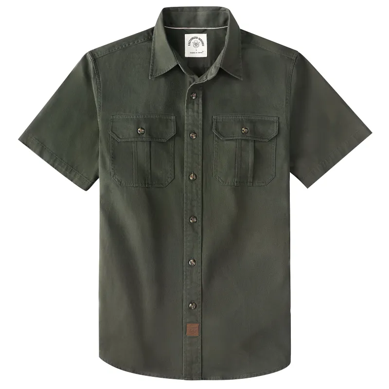 Dubinik® Men’s Short Sleeve Work Shirt – 2 Pocket Cotton Casual#10708 made by Dubinik