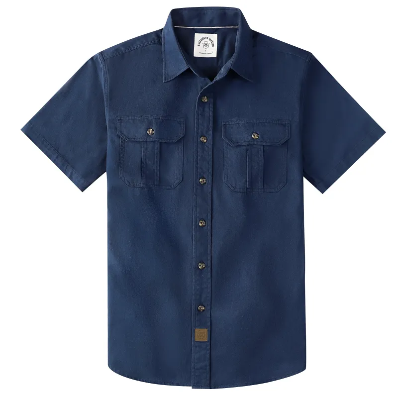 Dubinik® Men’s Short Sleeve Work Shirt – 2 Pocket Cotton Casual#10702 made by Dubinik