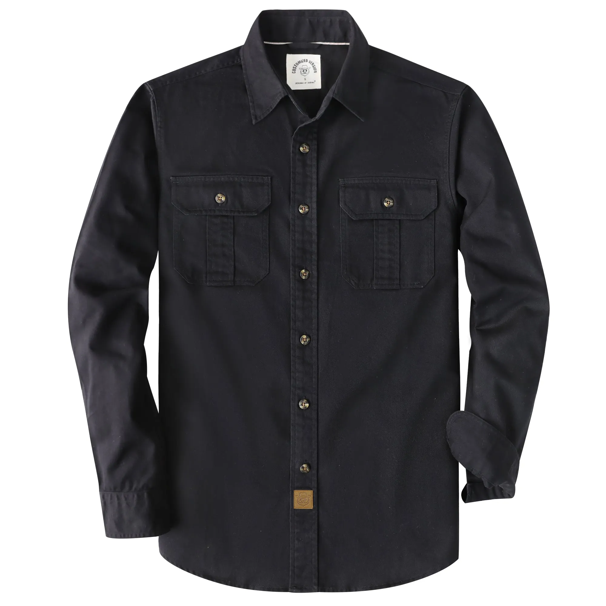 Dubinik® 7.2oz Men's Cotton Long Sleeve Two Pocket Casual Work Shirt#10812 sold by Dubinik