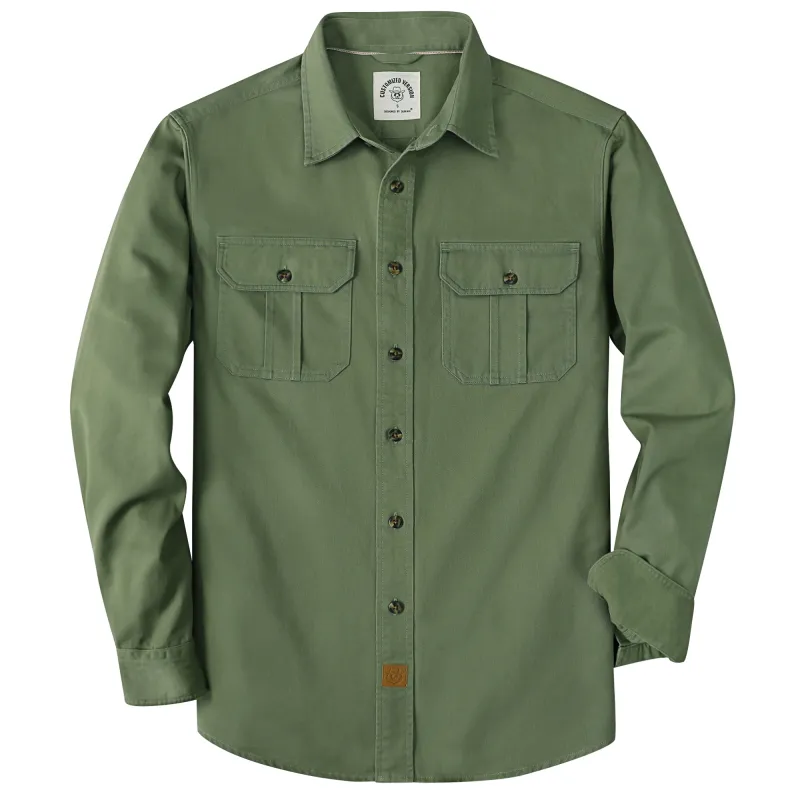 Dubinik® 7.2oz Men's Cotton Long Sleeve Two Pocket Work Shirt#10809 made by Dubinik