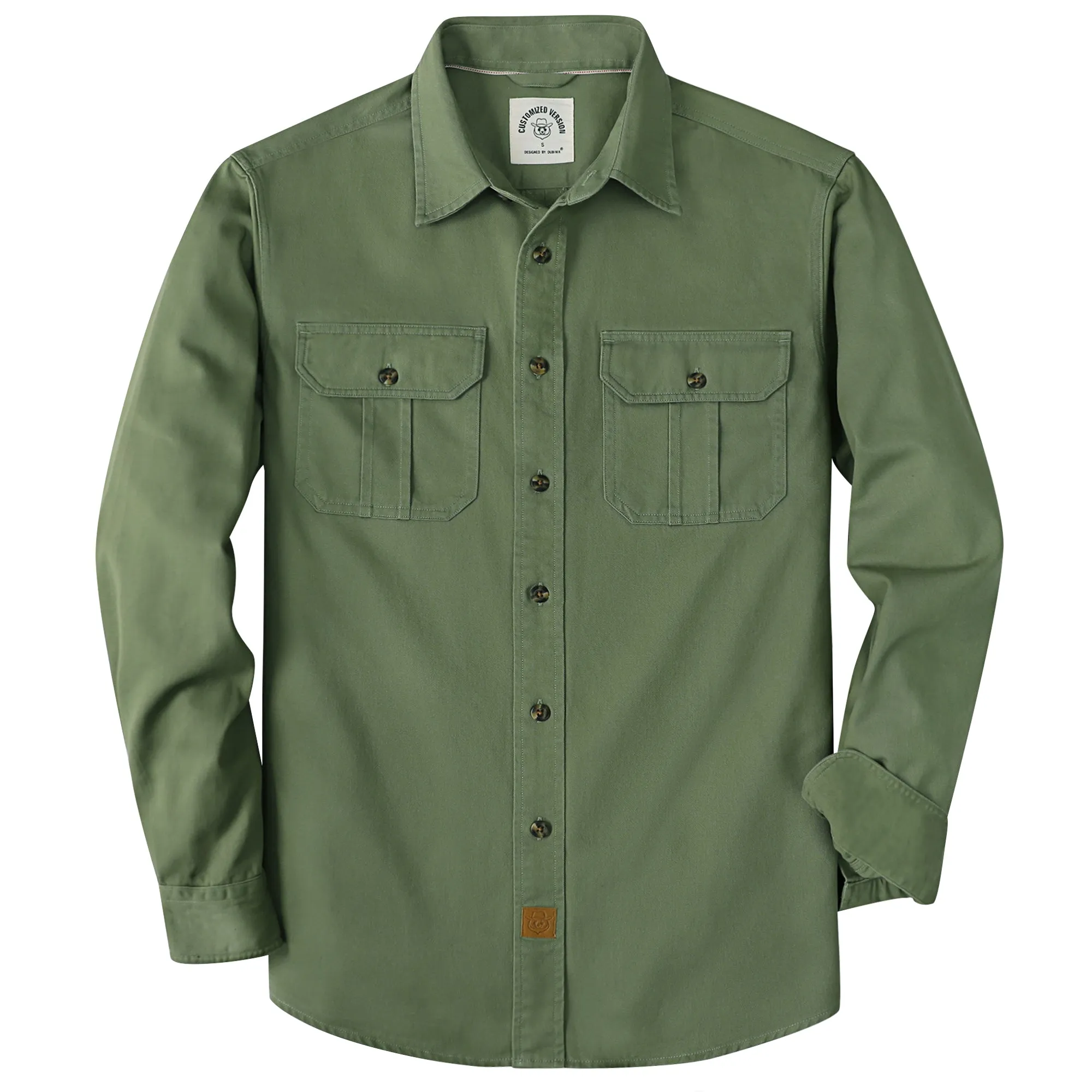 Dubinik® 7.2oz Men's Cotton Long Sleeve Two Pocket Work Shirt#10809 sold by Dubinik