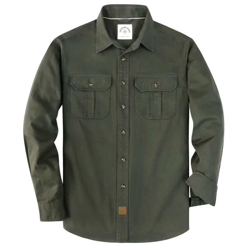 Dubinik® 7.2oz Men's Cotton Long Sleeve Two Pocket Work Shirt#10808 made by Dubinik