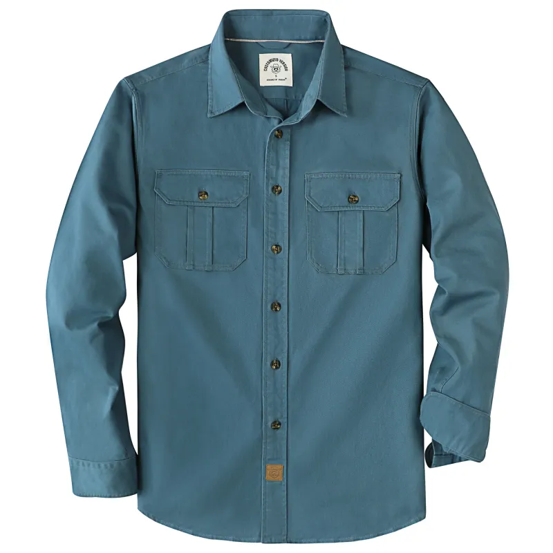 Dubinik® 7.2oz Men's Cotton Long Sleeve Two Pocket Work Shirt#10807 made by Dubinik