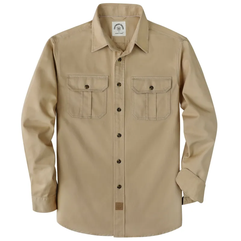 Dubinik® 7.2oz Men's Cotton Long Sleeve Two Pocket Work Shirt#10805 made by Dubinik