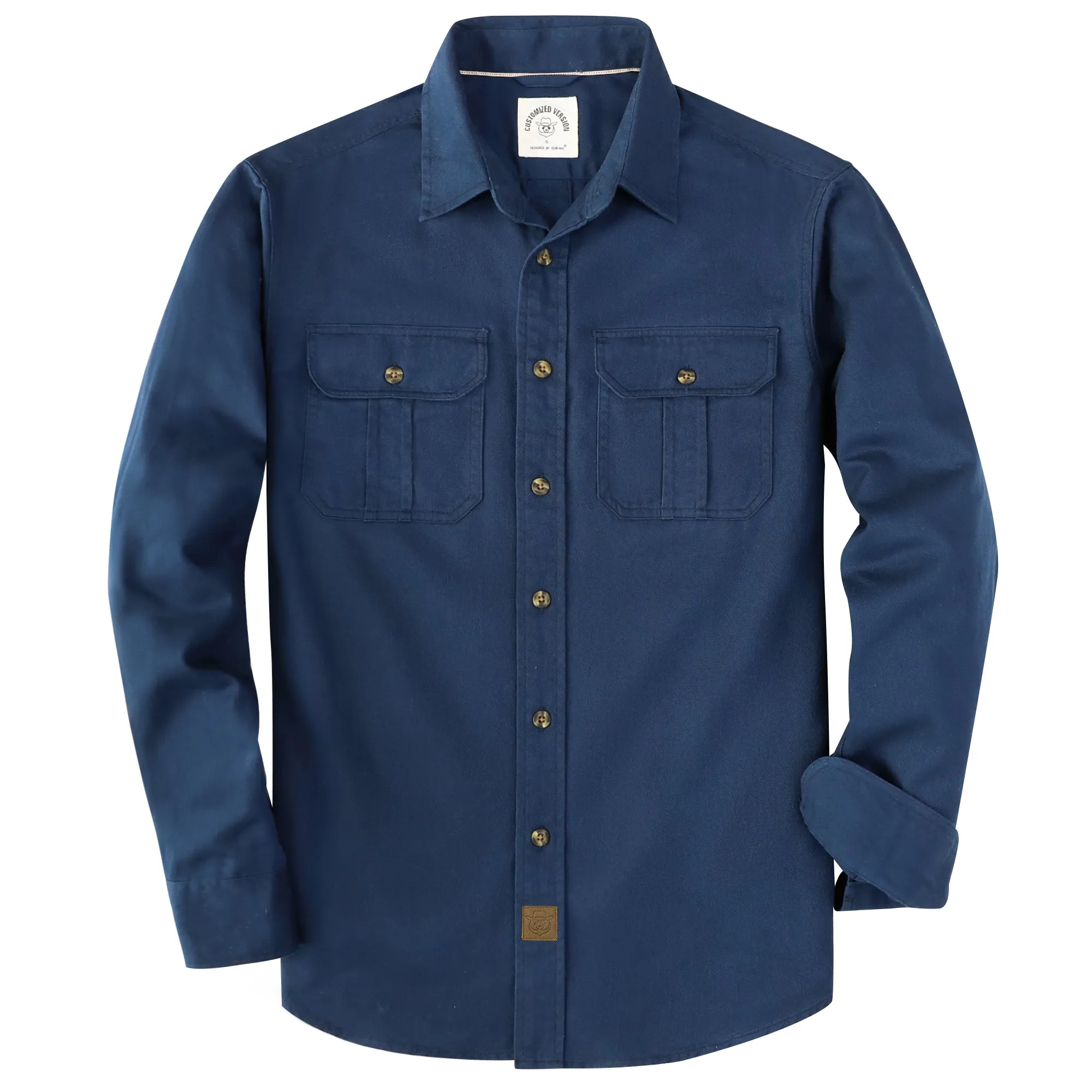 Dubinik® 7.2oz Men's Cotton Long Sleeve Two Pocket Work Shirt#10802 sold by Dubinik