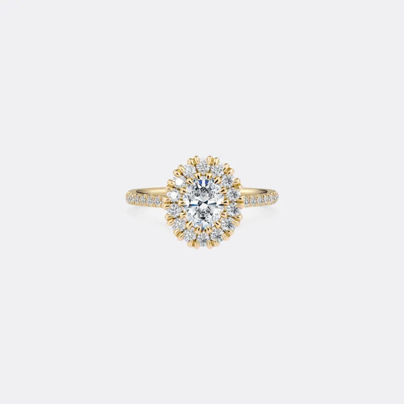 HALO PAVÉ ring made by Ann Perica
