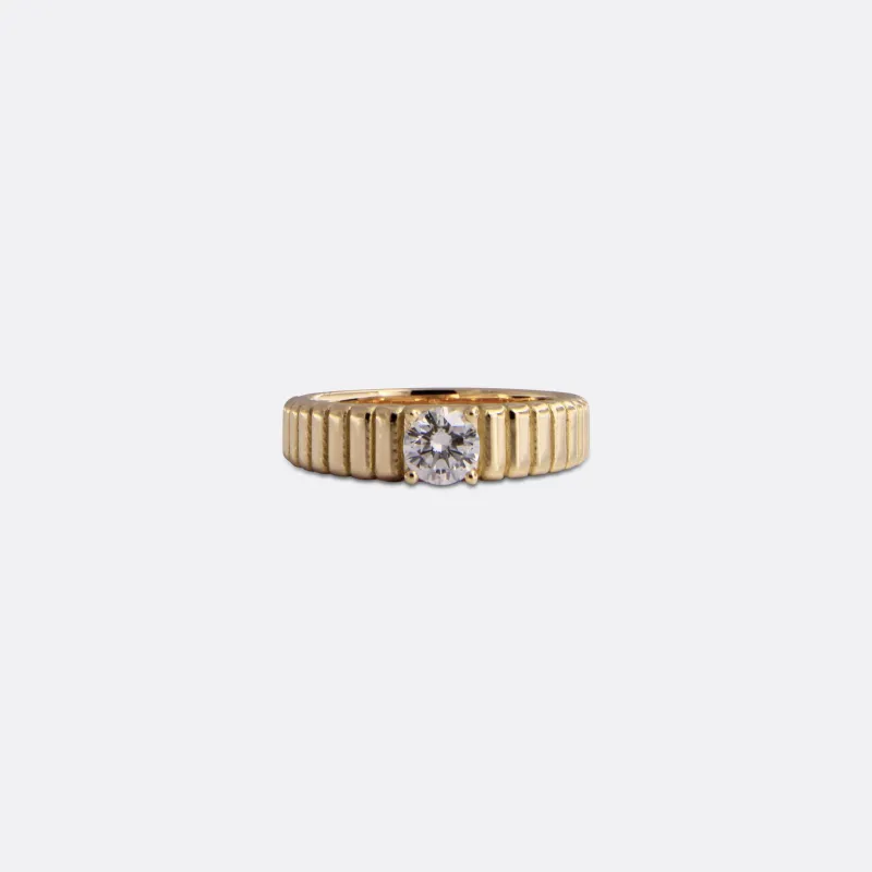 FLUTED ring midi made by Ann Perica