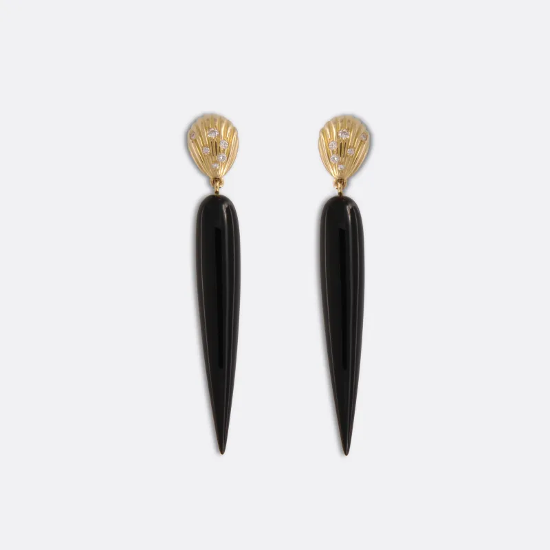 DIAMOND SPIKE earrings made by Ann Perica