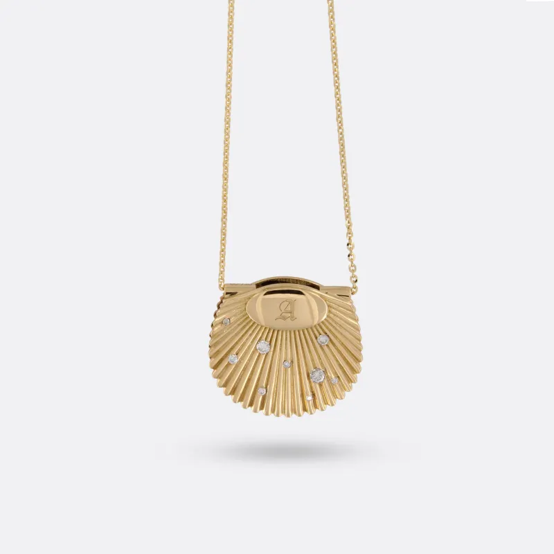 DIAMOND SHELL POMANDER made by Ann Perica