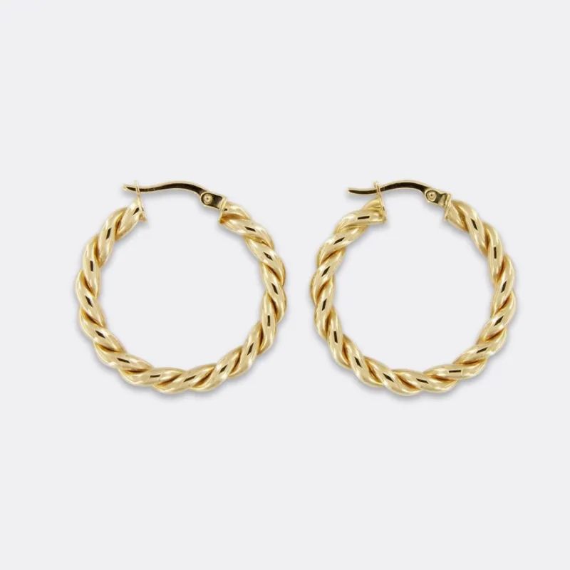 SOLE twisted earrings made by Ann Perica