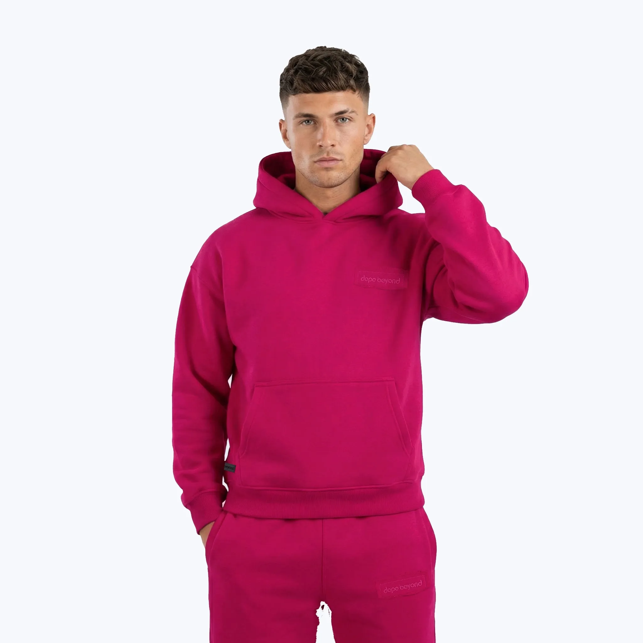 Signature Heavyweight Hoodie – Hot Pink sold by Dope Beyond product image thumbnail 2