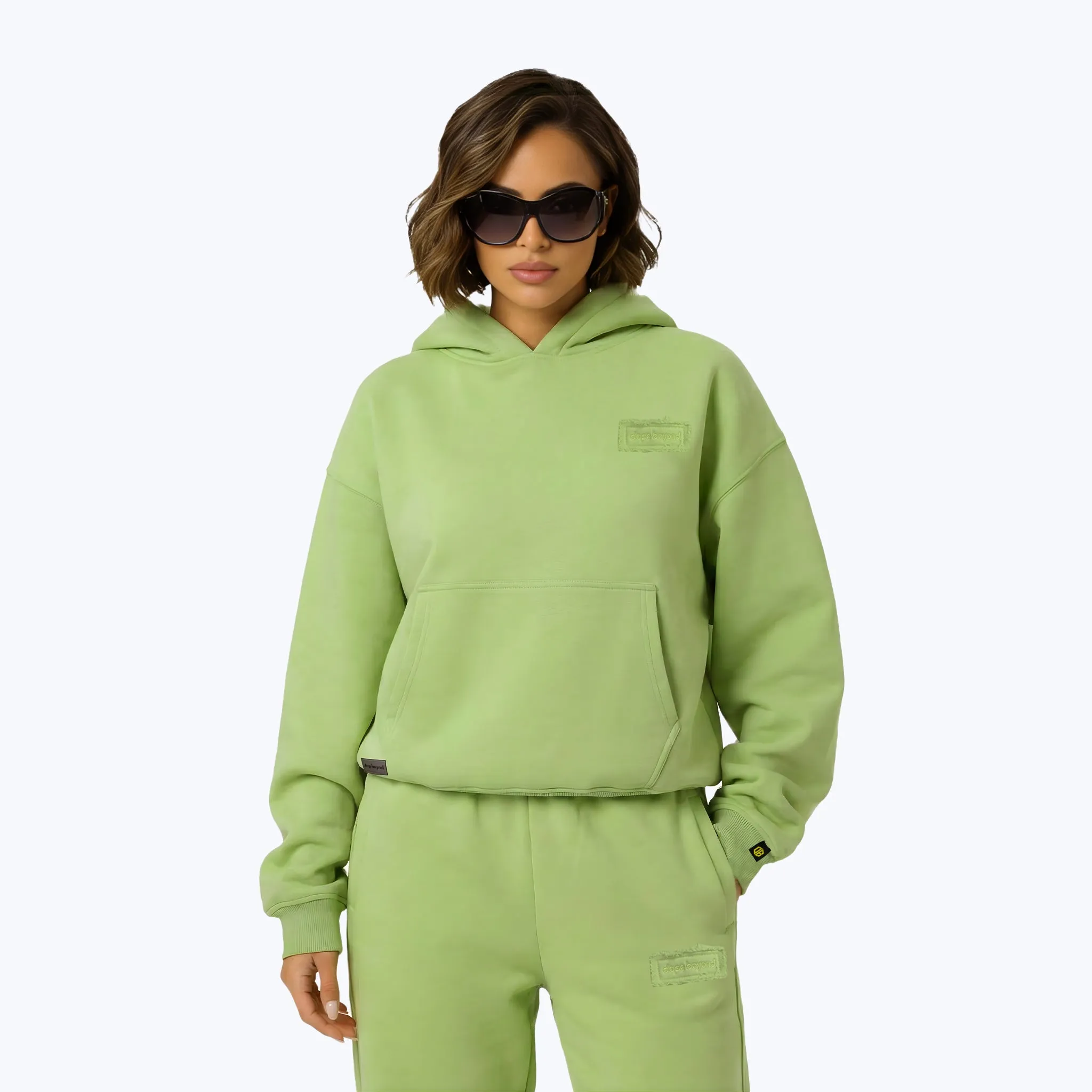 Signature Heavyweight Hoodie – Mint Green sold by Dope Beyond product image thumbnail 3