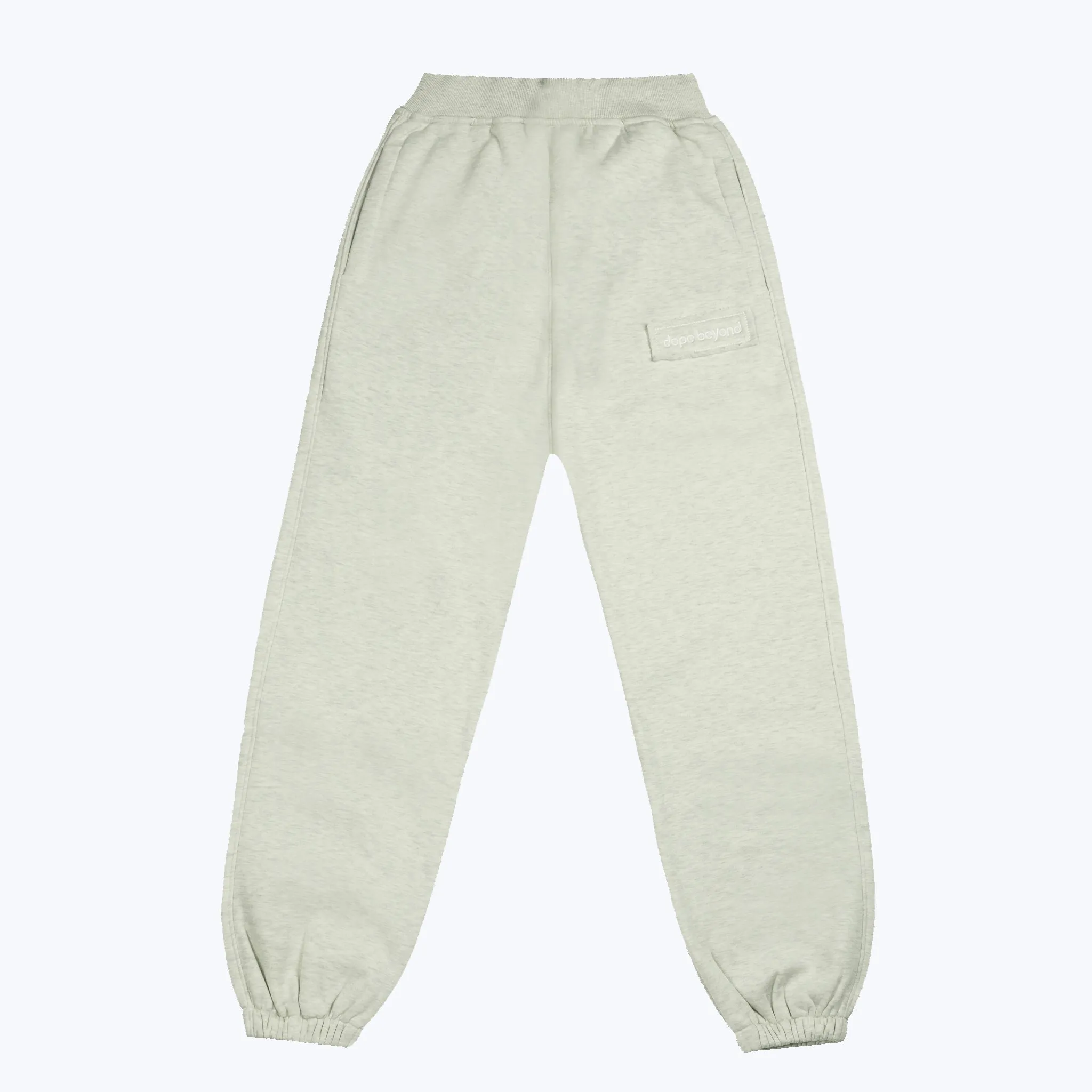 Signature Heavyweight Joggers– Ecru Melange sold by Dope Beyond
