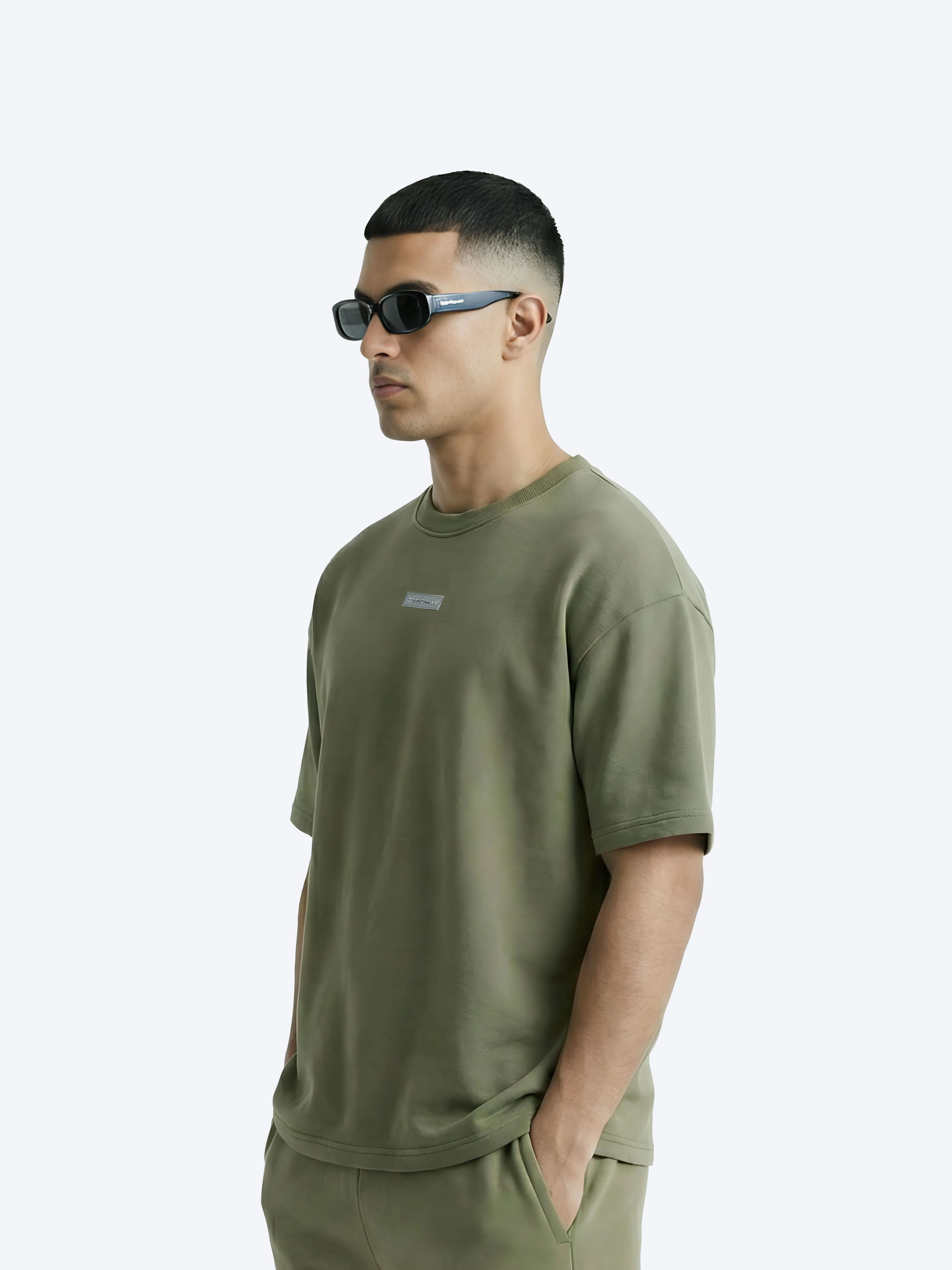 Everyday Heavyweight Tee – Olive Green sold by Dope Beyond product image thumbnail 3
