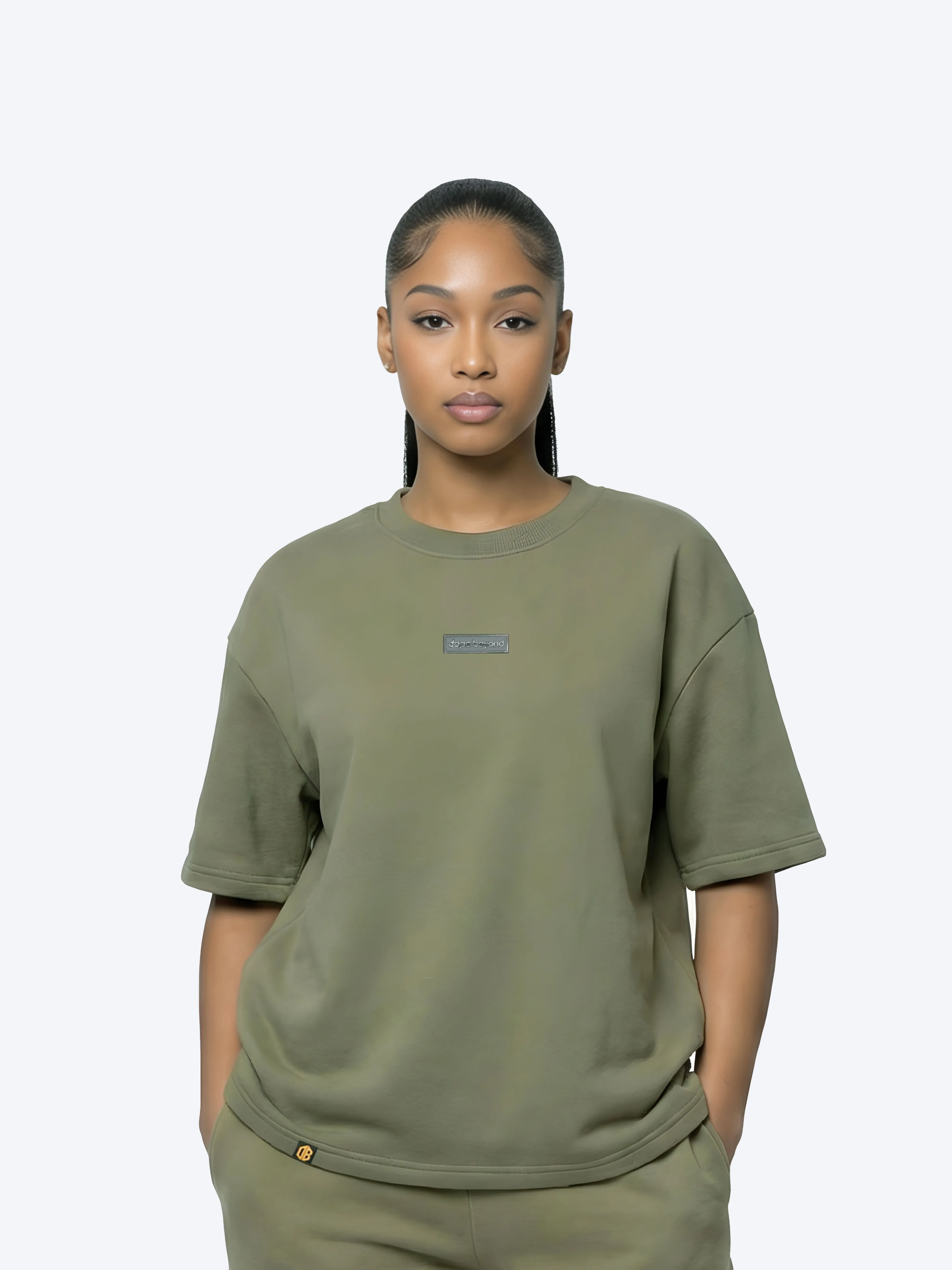 Everyday Heavyweight Tee – Olive Green sold by Dope Beyond product image thumbnail 4