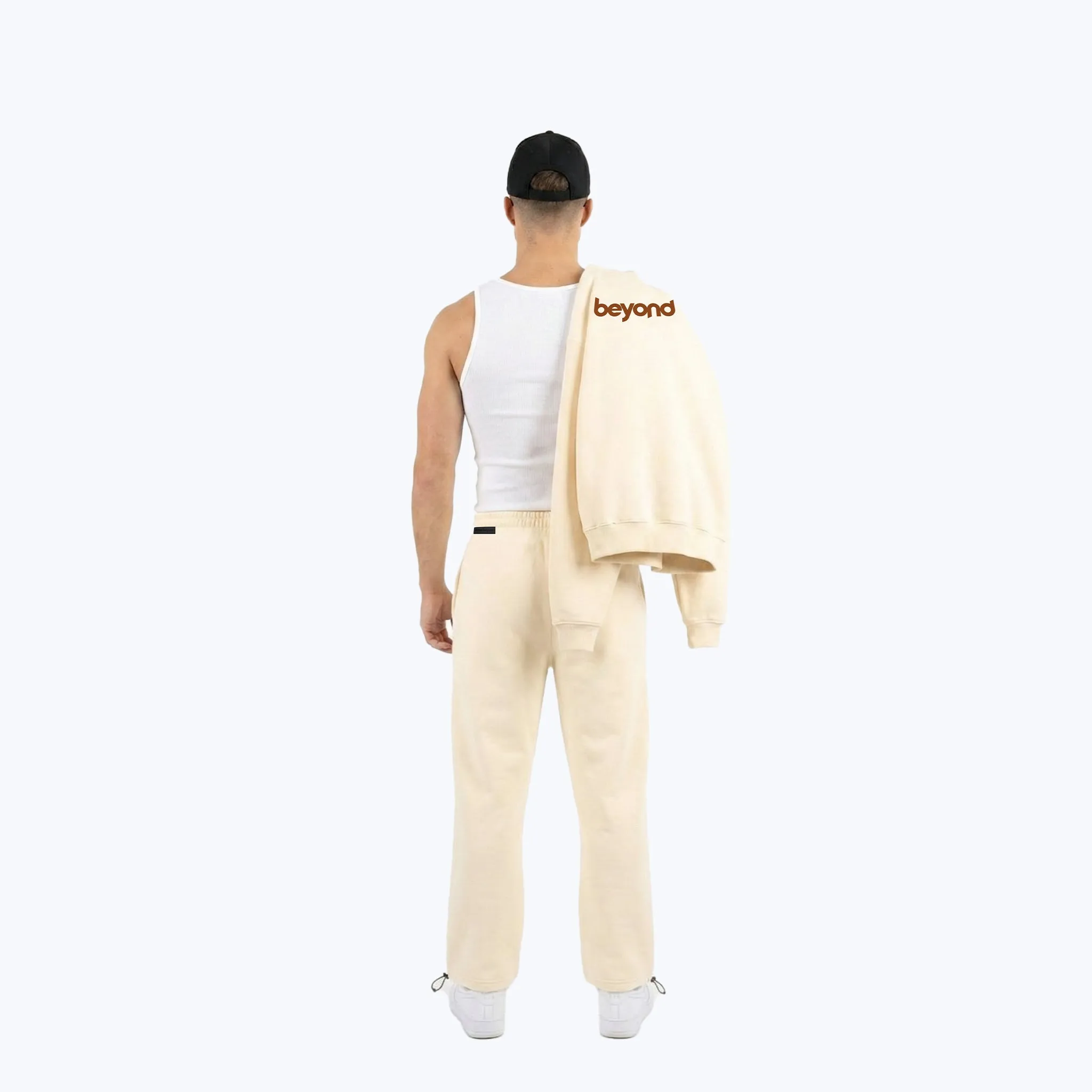 Legends Essential Joggers – Beige sold by Dope Beyond product image thumbnail 4
