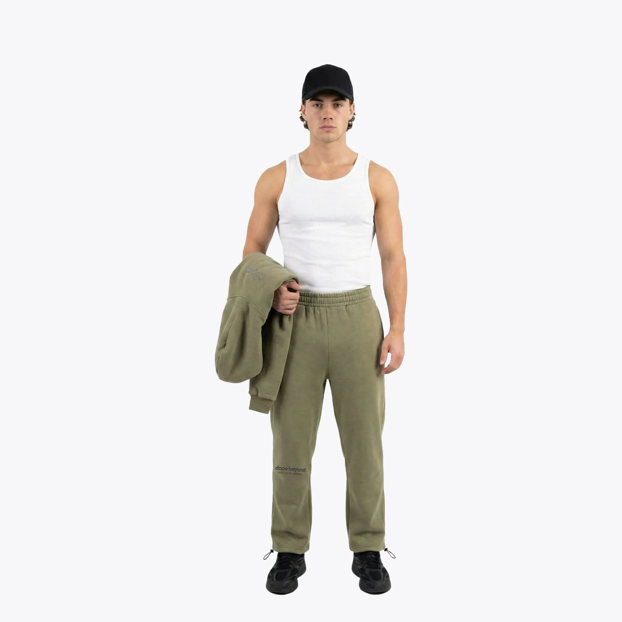 Legends Essential Joggers – Olive Green sold by Dope Beyond product image thumbnail 2