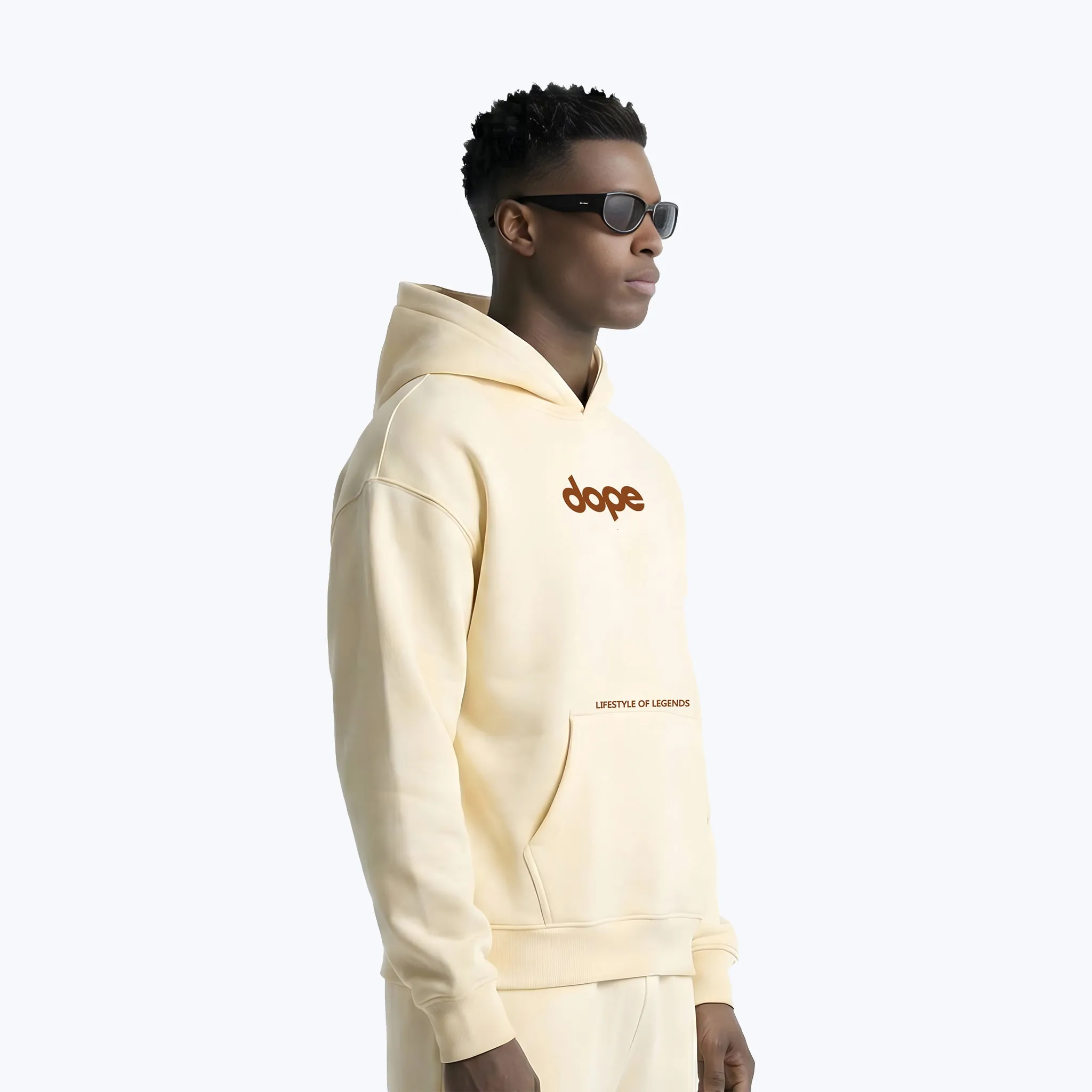 Legends Series Oversized Hoodie - Beige sold by Dope Beyond product image thumbnail 4