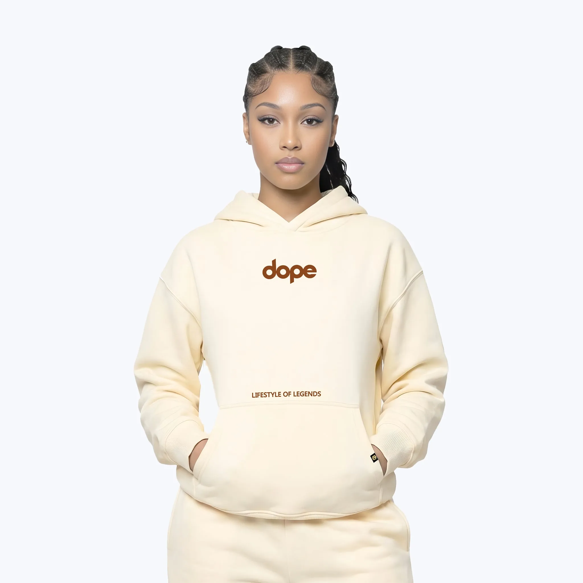 Legends Series Oversized Hoodie - Beige sold by Dope Beyond product image thumbnail 3