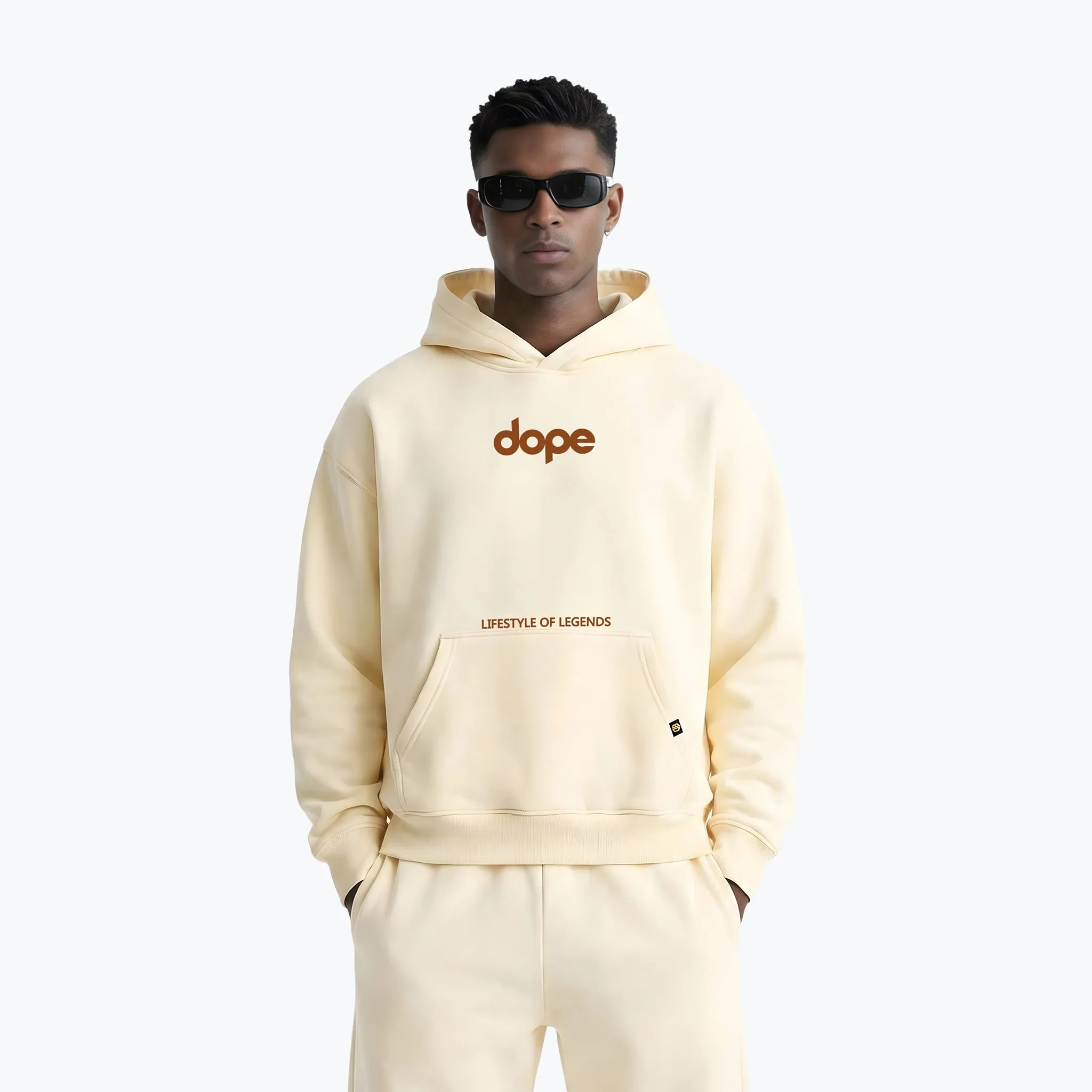 Legends Series Oversized Hoodie - Beige sold by Dope Beyond product image thumbnail 2