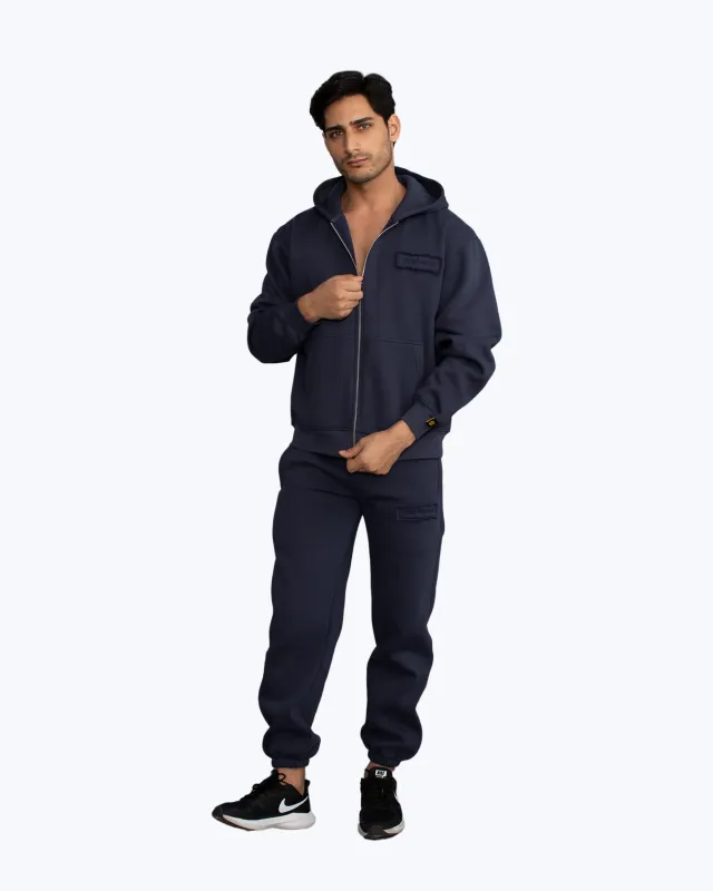 Signature Heavyweight Zip Co-ord Set – Ink Navy sold by Dope Beyond