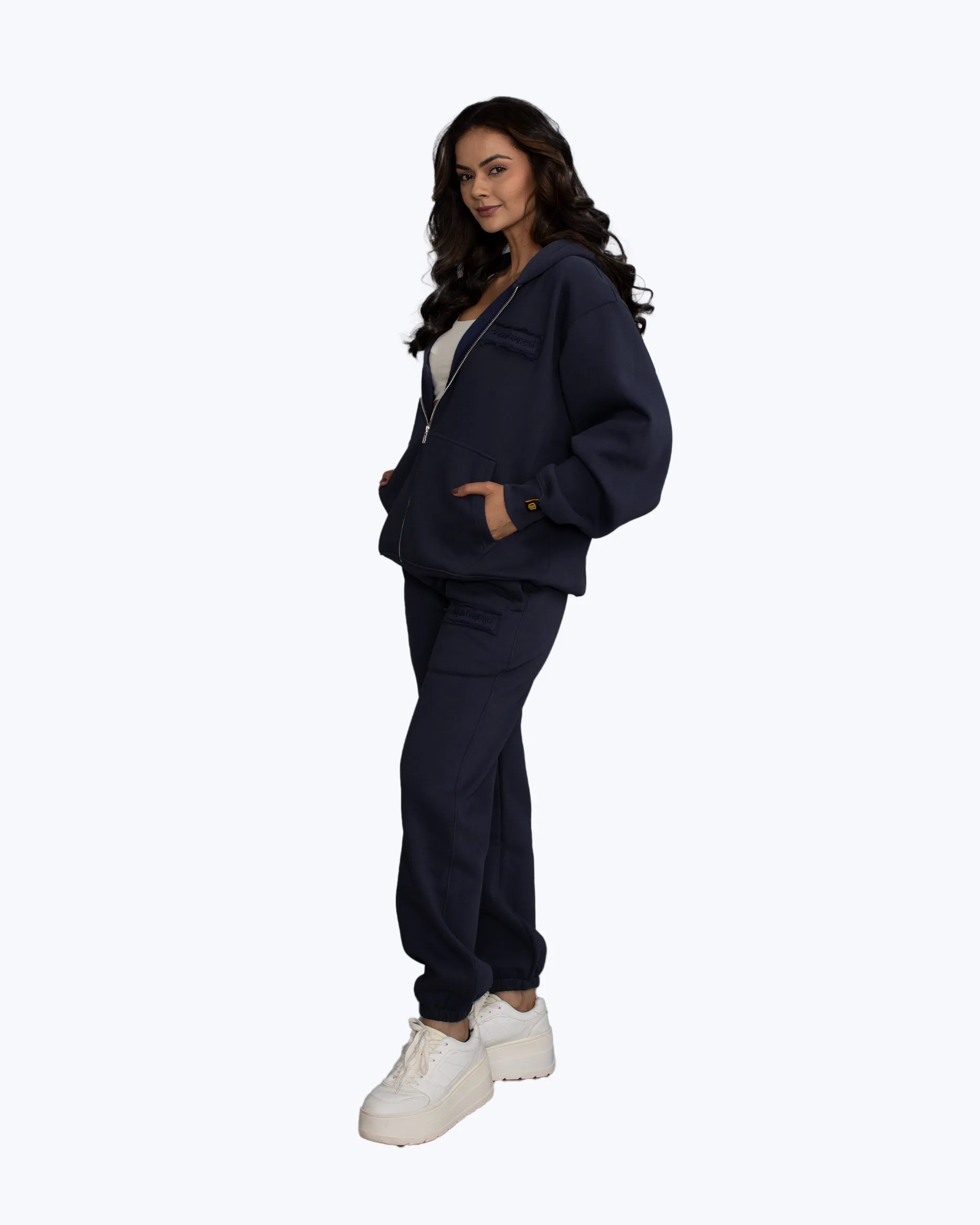 Signature Heavyweight Zip Co-ord Set – Ink Navy sold by Dope Beyond product image thumbnail 4