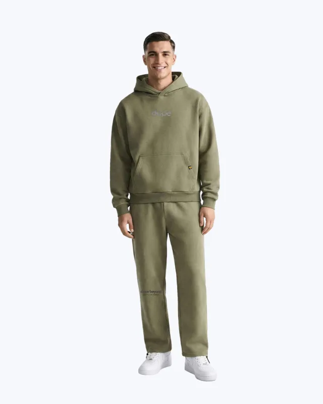 Legends Oversized Co-ord Set – Olive Green sold by Dope Beyond