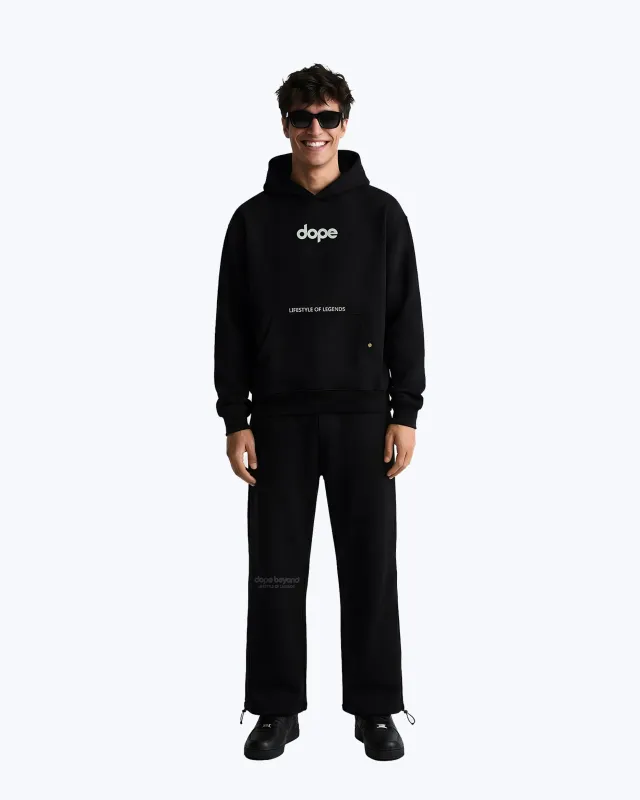Legends Oversized Co-ord Set – Jet Black sold by Dope Beyond