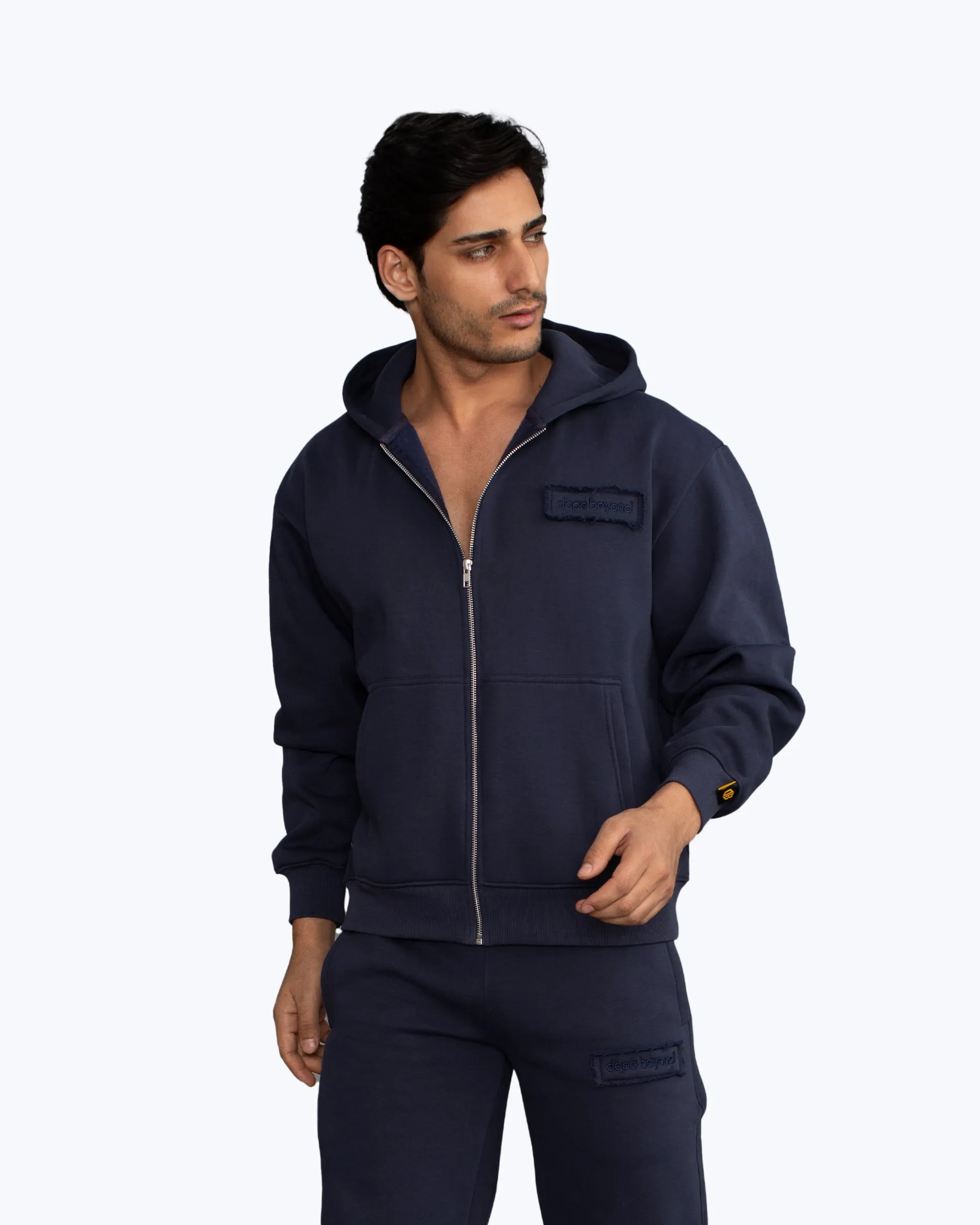 Signature Heavyweight Zip Hoodie – Ink Navy sold by Dope Beyond product image thumbnail 2